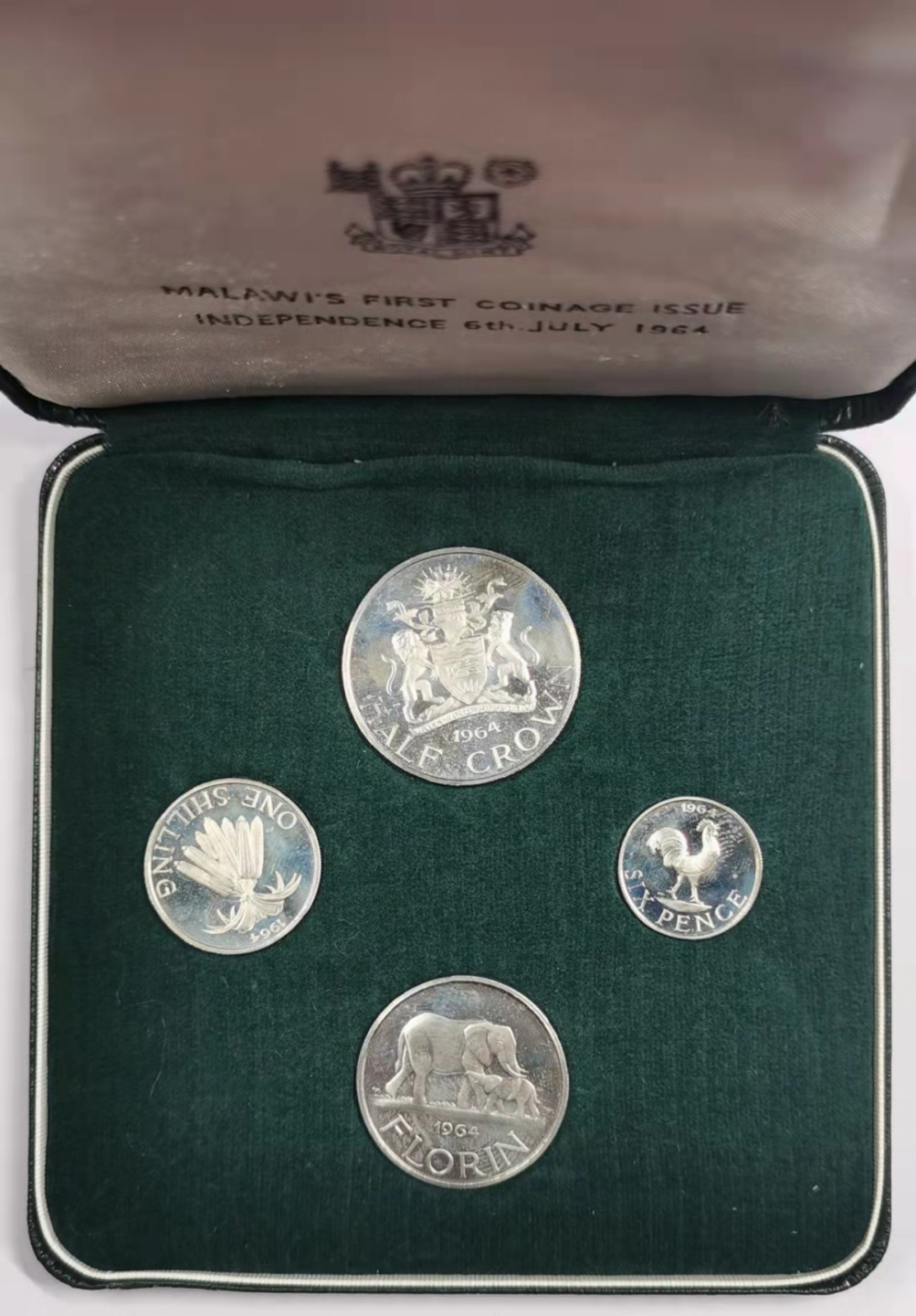 凡希社世界钱币微拍第一百七十九期 1965马拉维精铸PS原盒好品！