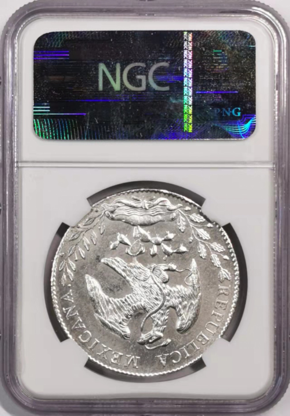 凡希社世界钱币微拍第一百七十九期 1893AS墨西哥花边鹰洋NGC-MS64原色银光！