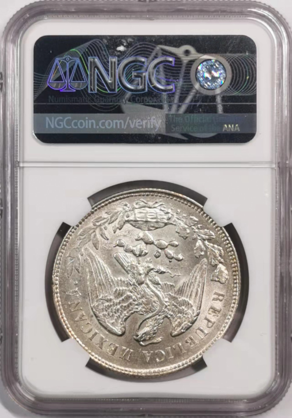 凡希社世界钱币微拍第一百七十九期 1902ZS墨西哥直边鹰洋NGC-MS62