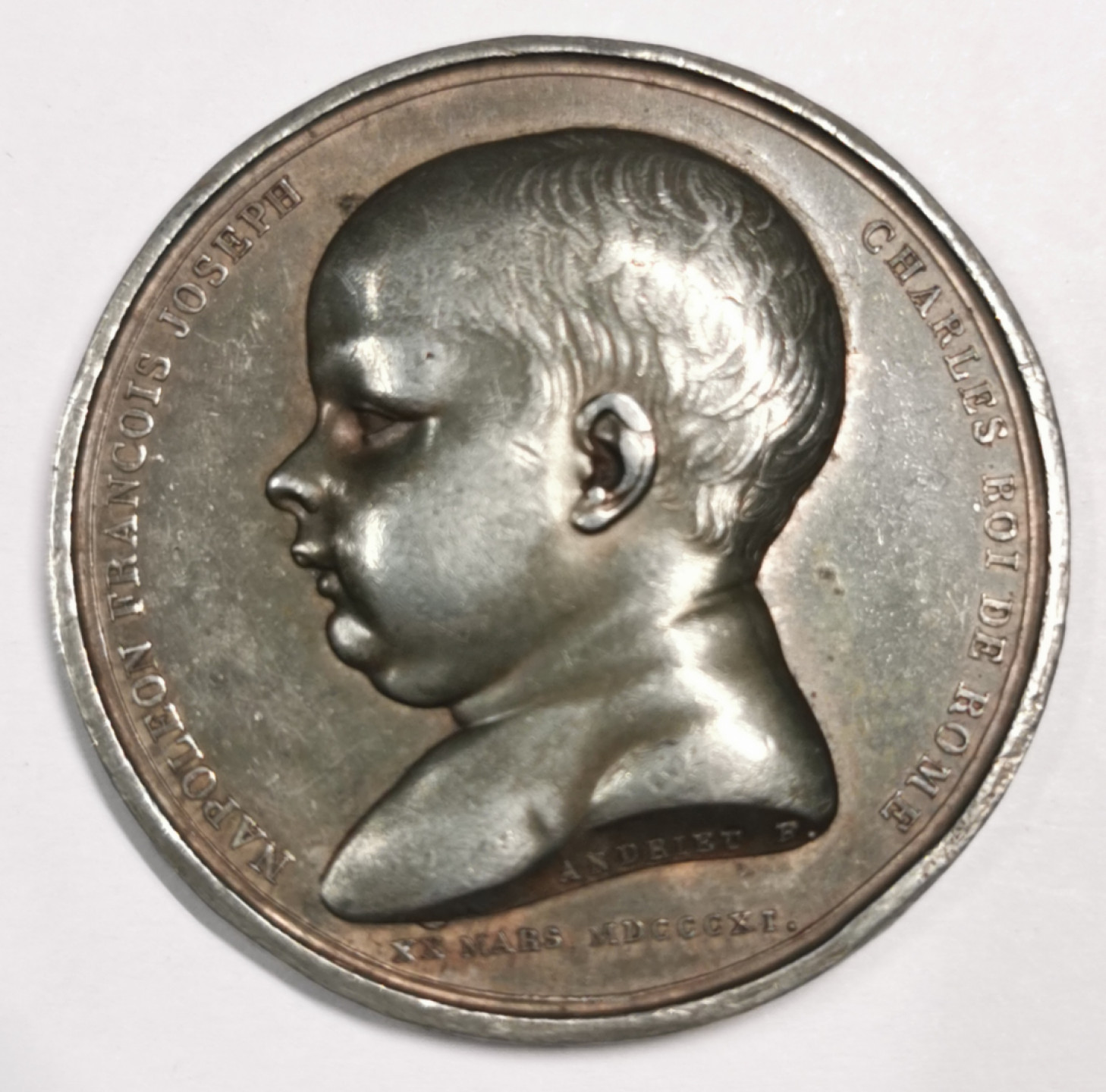 凡希社世界钱币微拍第一百七十九期 1811法国罗马王诞生单面样章