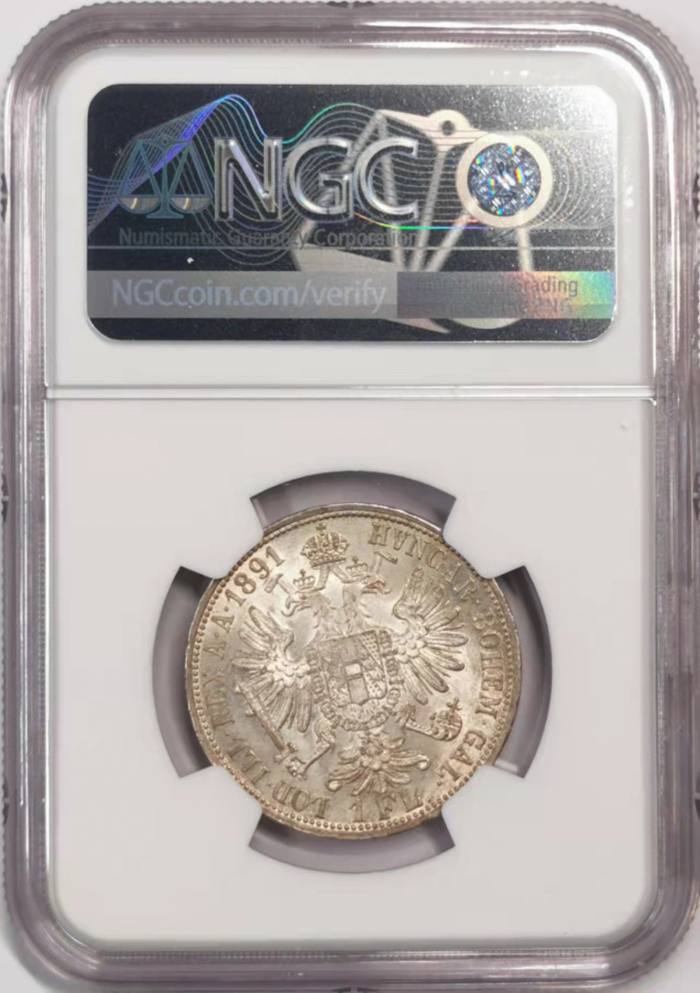 凡希社世界钱币微拍第一百七十九期 1891奥地利FL银币NGC-MS62