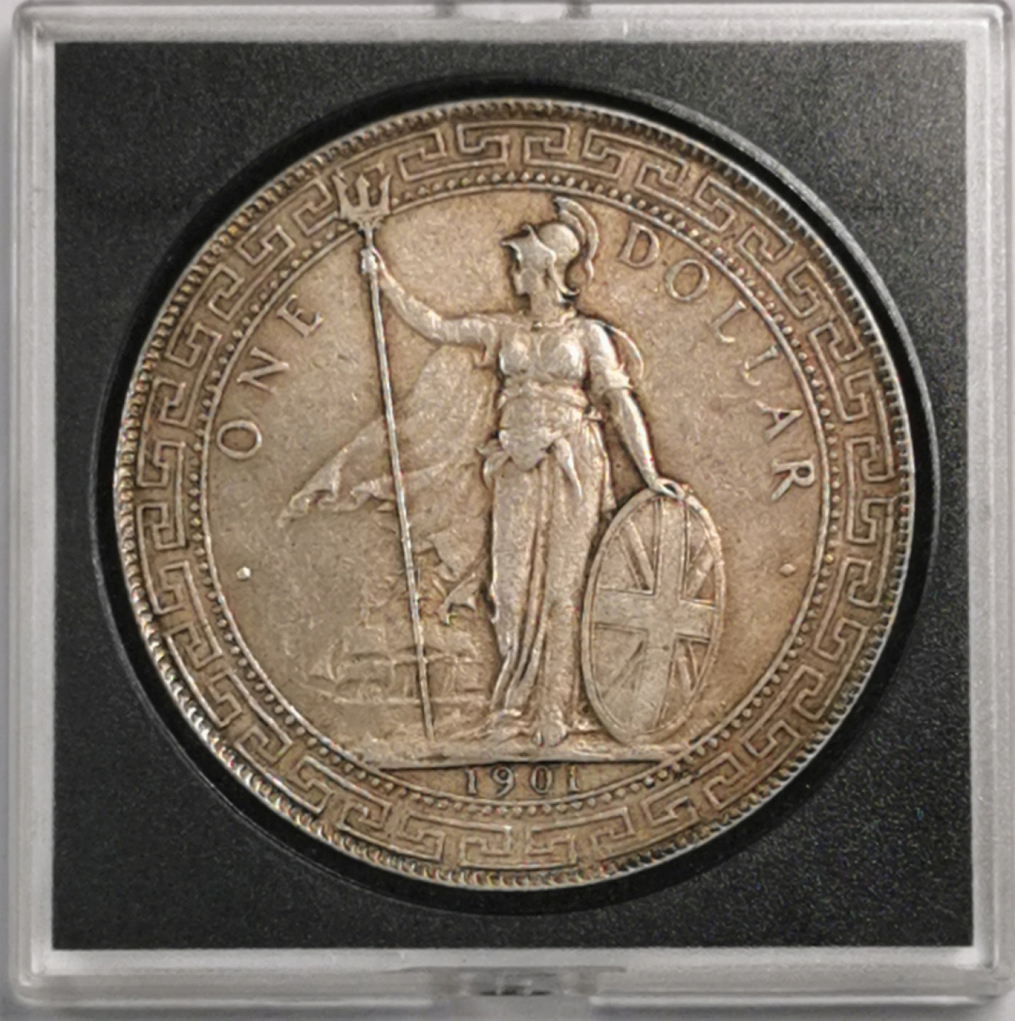 凡希社世界钱币微拍第一百七十九期 1901站洋壹圆AU原味品