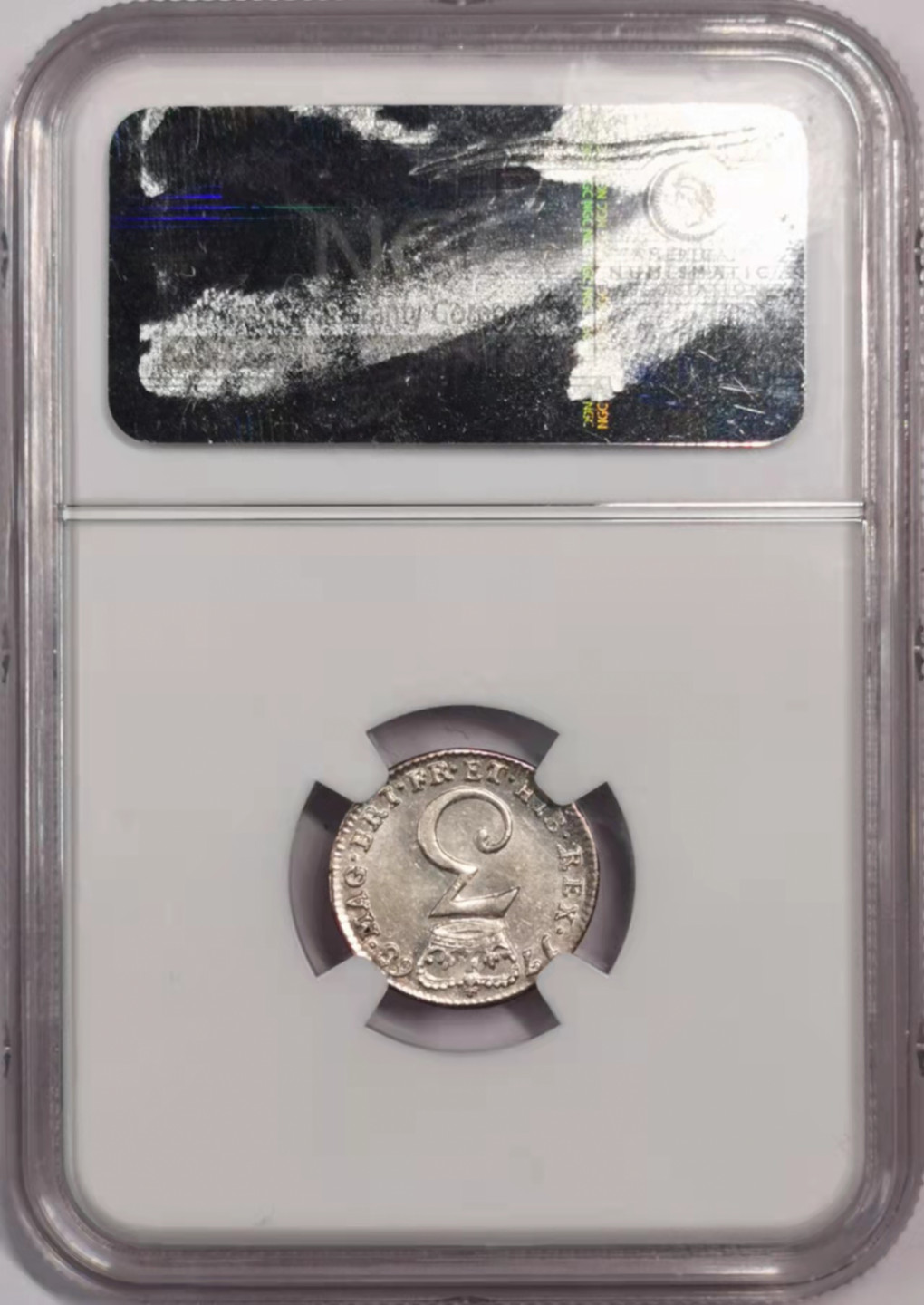 凡希社世界钱币微拍第一百七十九期 1763英国乔三3d银币NGC-UNCD