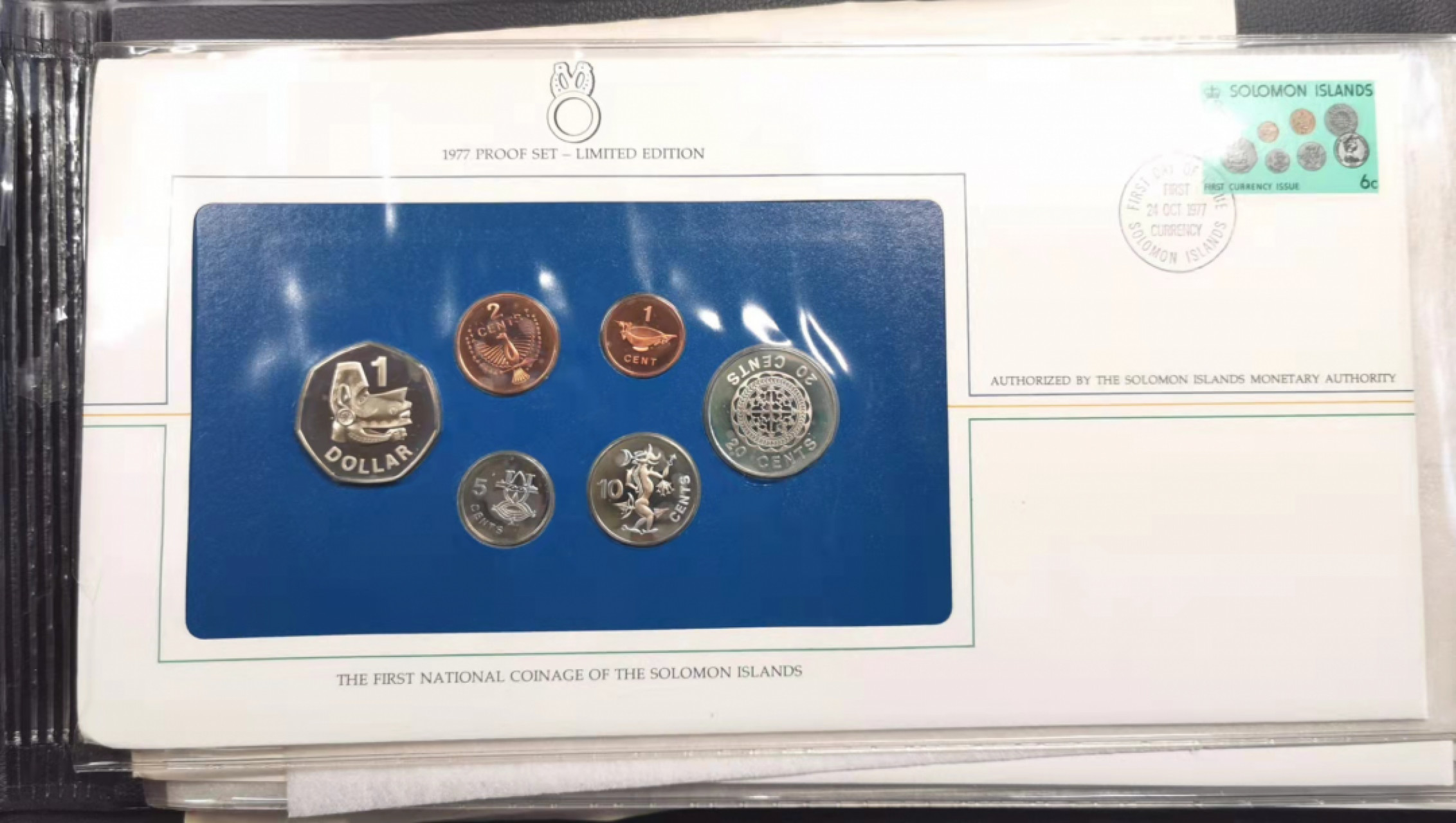 凡希社世界钱币微拍第一百七十九期 1977所罗门群岛币钞封全品