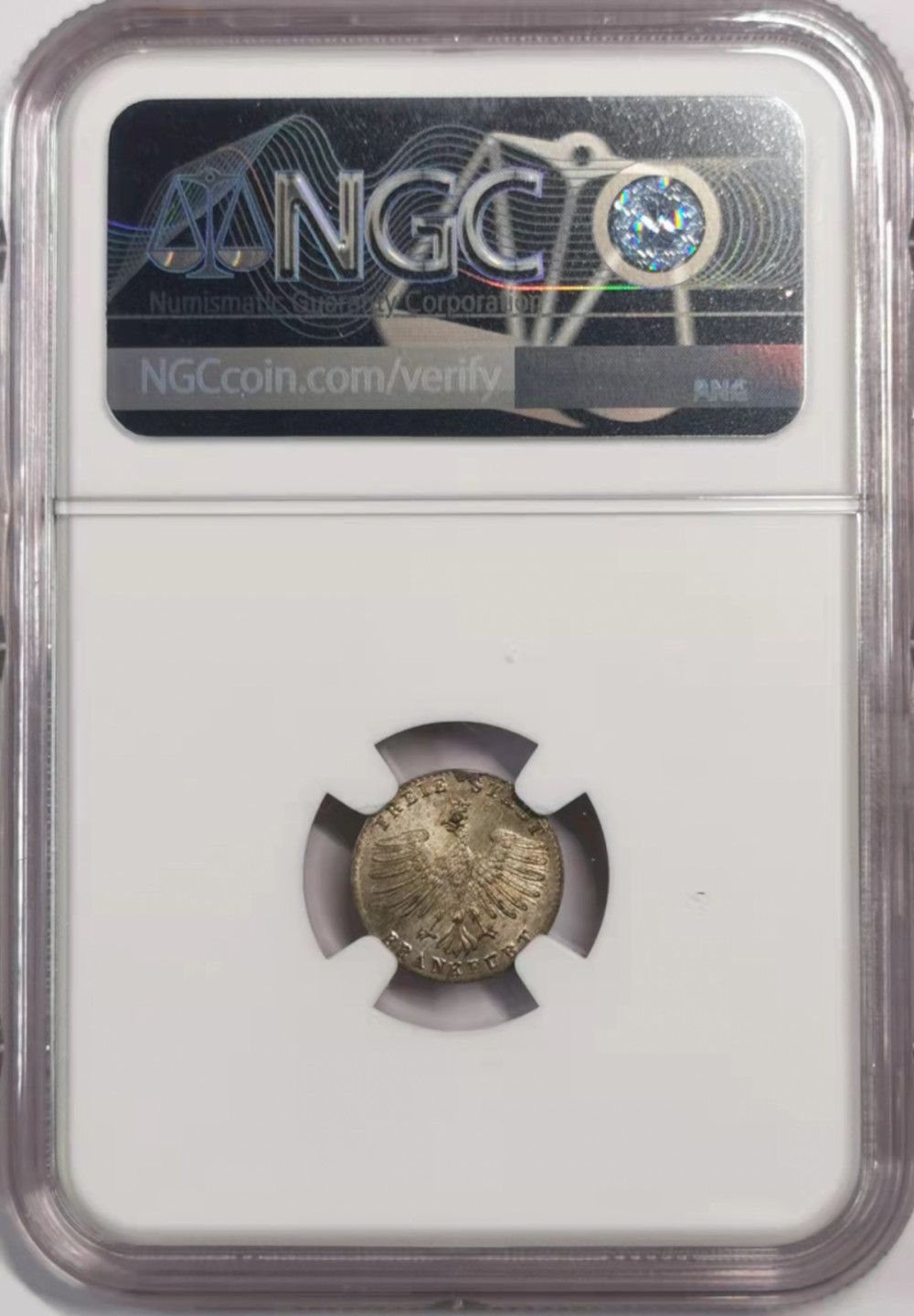 凡希社世界钱币微拍第一百七十九期 1839法兰克福城市景观克鲁泽银辅币NGC-MS65