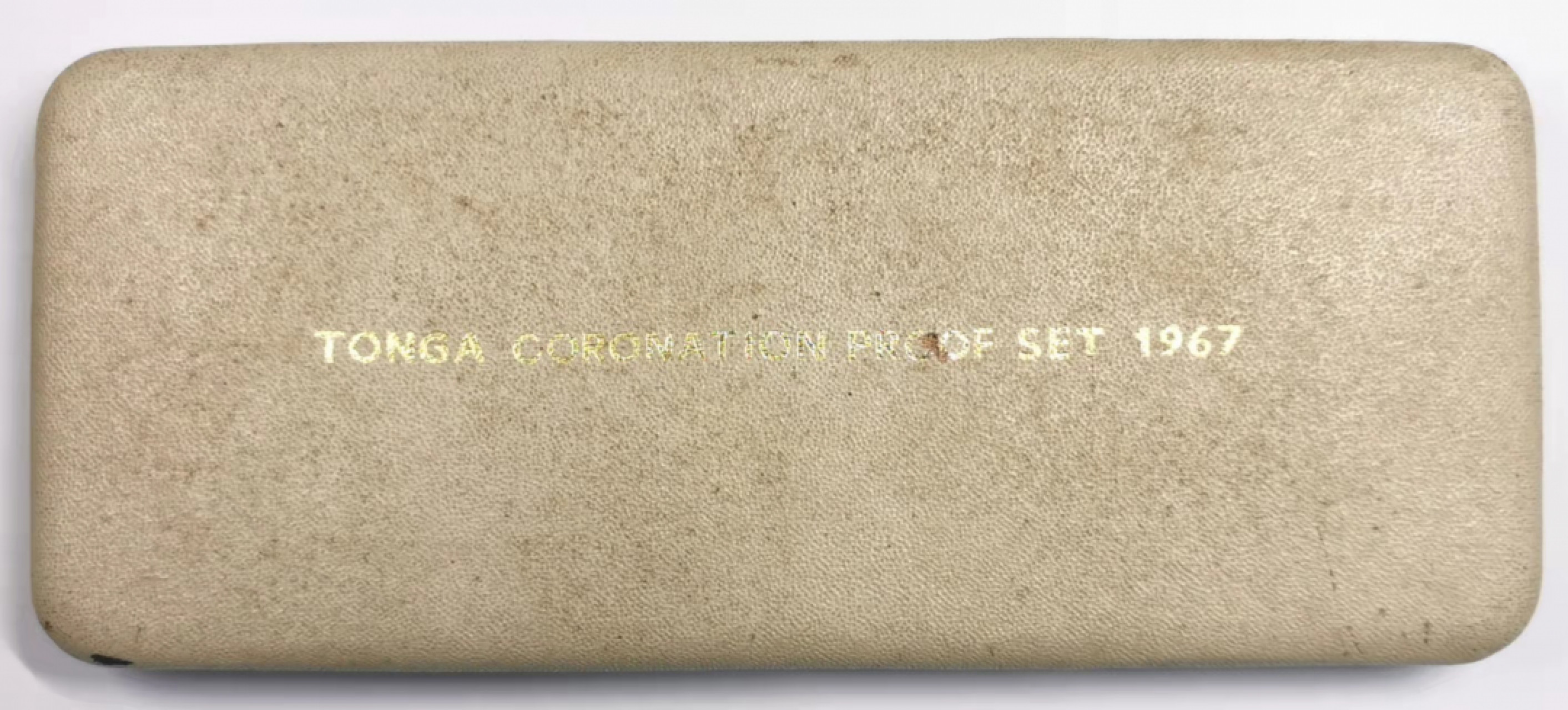 凡希社世界钱币微拍第一百七十九期 1967汤加王国加冕纪念精铸PS原盒好品