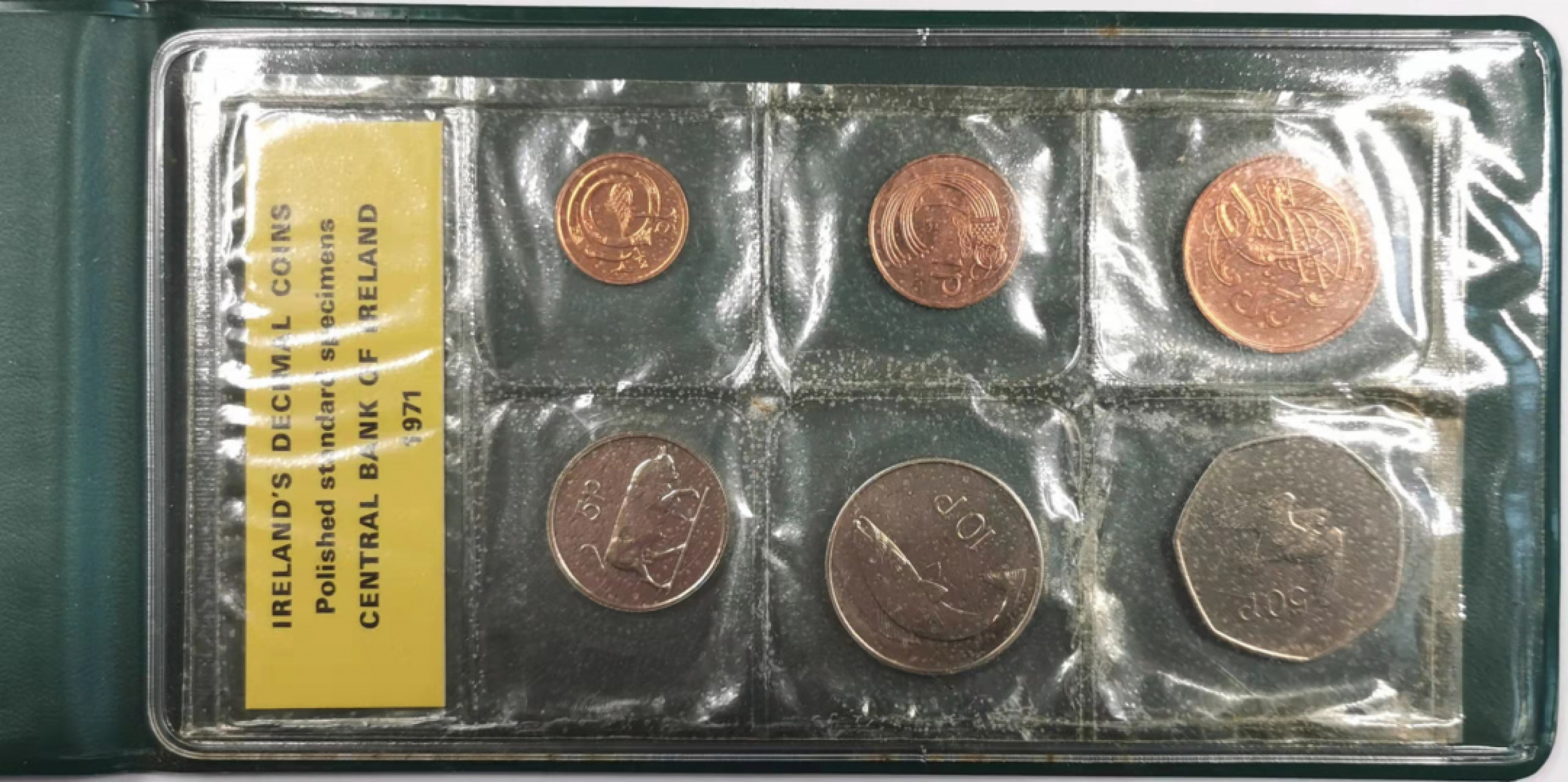 凡希社世界钱币微拍第一百七十九期 1971爱尔兰十进制SP六枚套原装