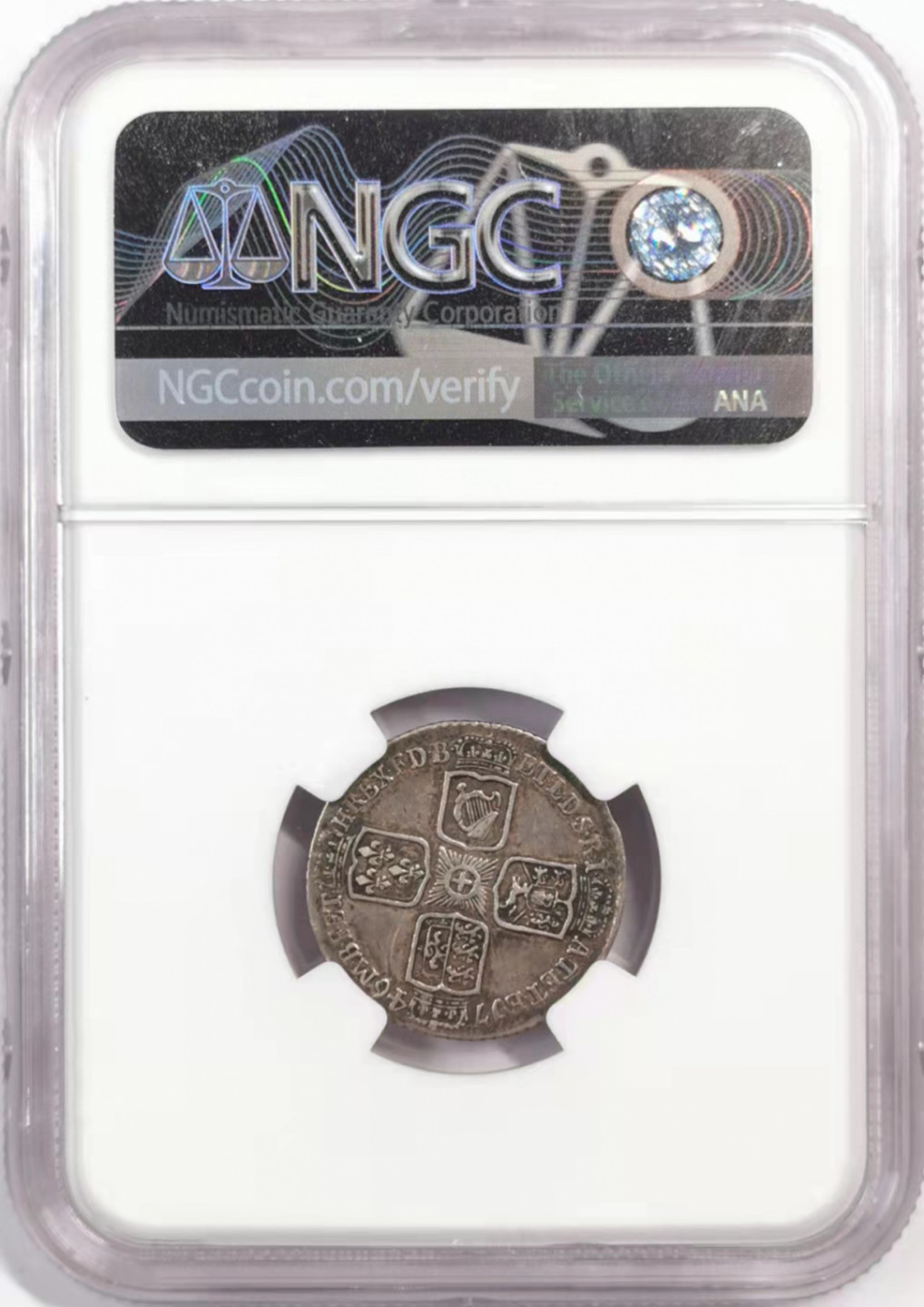 凡希社世界钱币微拍第一百七十九期 1746英国乔二利马6便士银币NGC-AUD