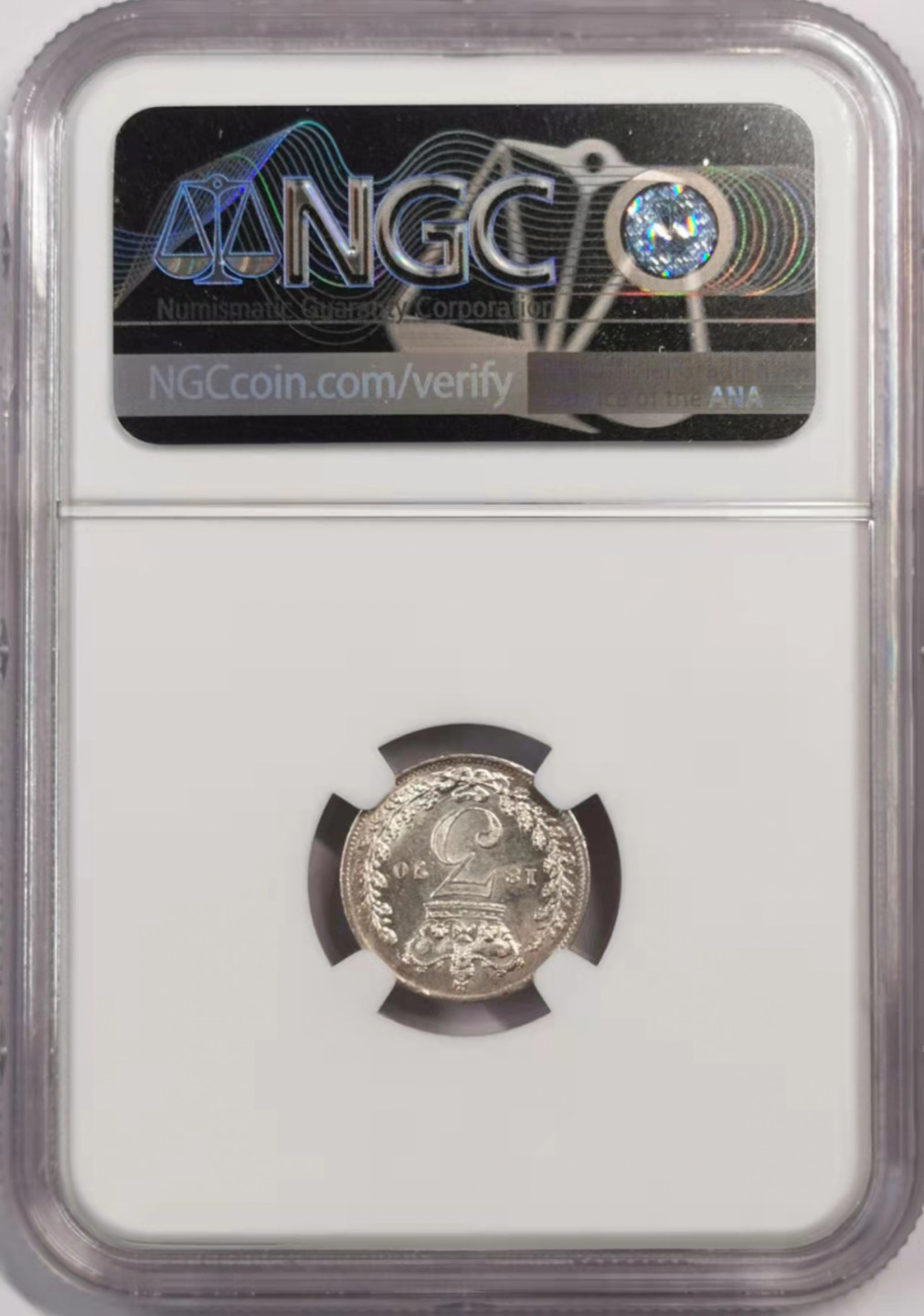 凡希社世界钱币微拍第一百七十九期 1870英国小维3d银币NGC-MS63