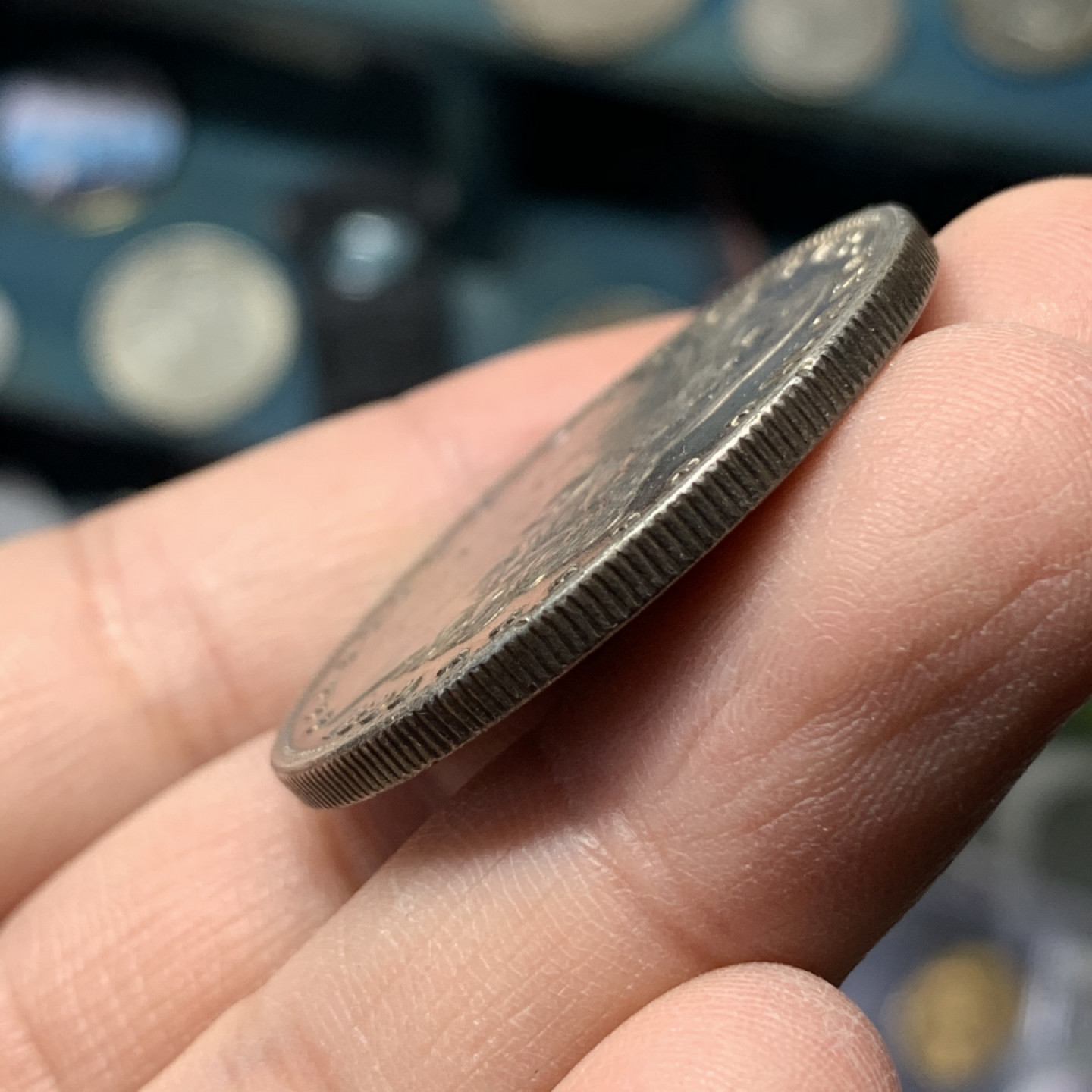 《竞宝斋》钱币微拍-第17场-本周日，周一2场连拍（全场顺丰包邮） 美国 1899-S年 摩根 1元 五彩包浆 大银币