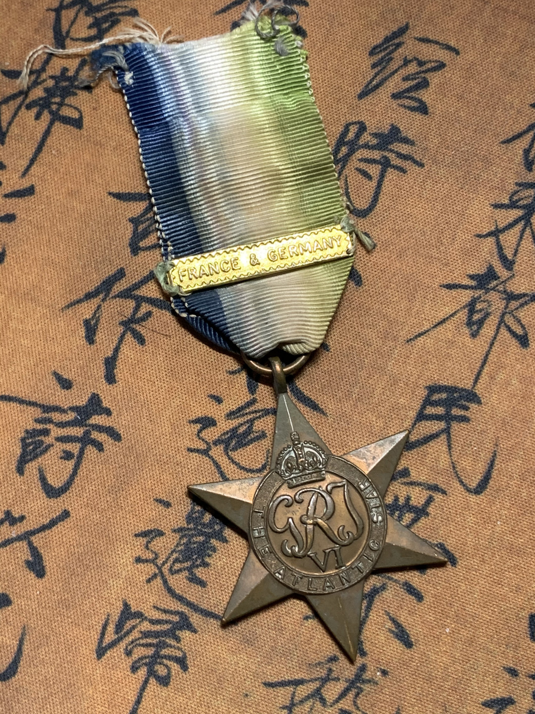 《竞宝斋》钱币微拍-第17场-本周日，周一2场连拍（全场顺丰包邮） 法德 1939-45年 大西洋之星奖章 表彰二战优秀指挥官 非常稀少