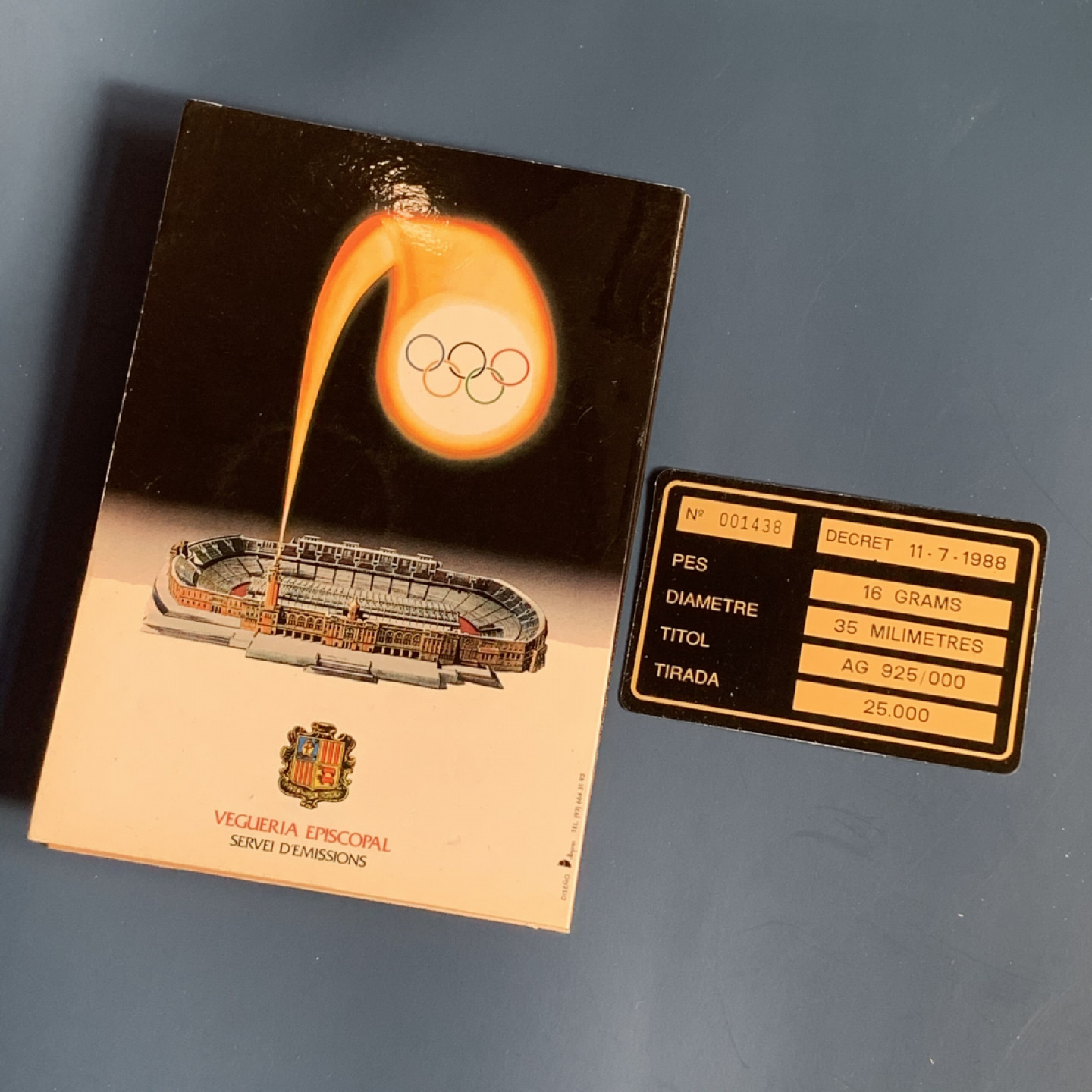 《竞宝斋》钱币微拍-第17场-本周日，周一2场连拍（全场顺丰包邮） 安道尔 1988年 纪念巴塞罗那92奥运 20第纳尔 大银币 原装两枚