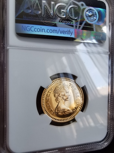 凡希社世界钱币微拍第一百七十九期 荐！1966英属罗德西亚金镑NGC-PF67稀有！
