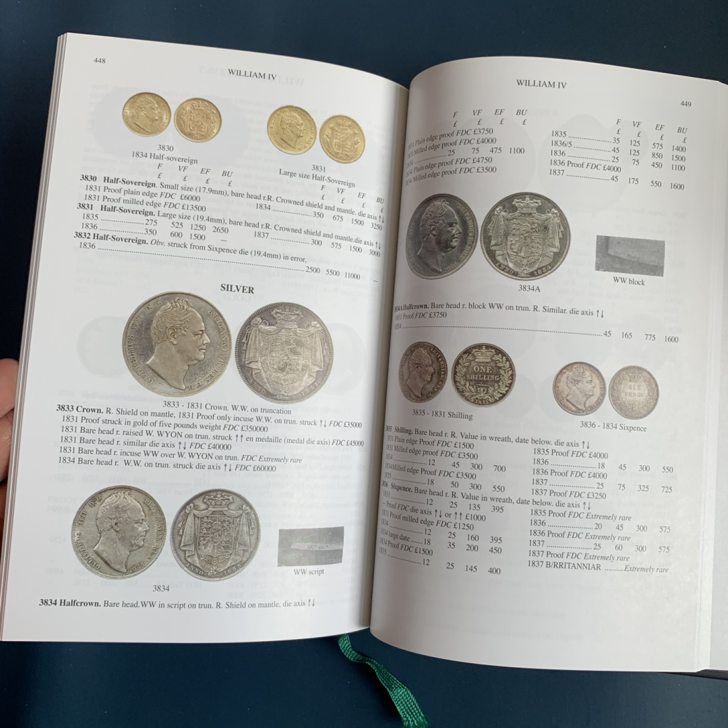 《竞宝斋》钱币微拍-第17场-本周日，周一2场连拍（全场顺丰包邮） 斯宾克英国目录，保存完好，精装本546页（涵盖凯尔特人到二战时期）+平装本259页（英国十进制钱币目录）