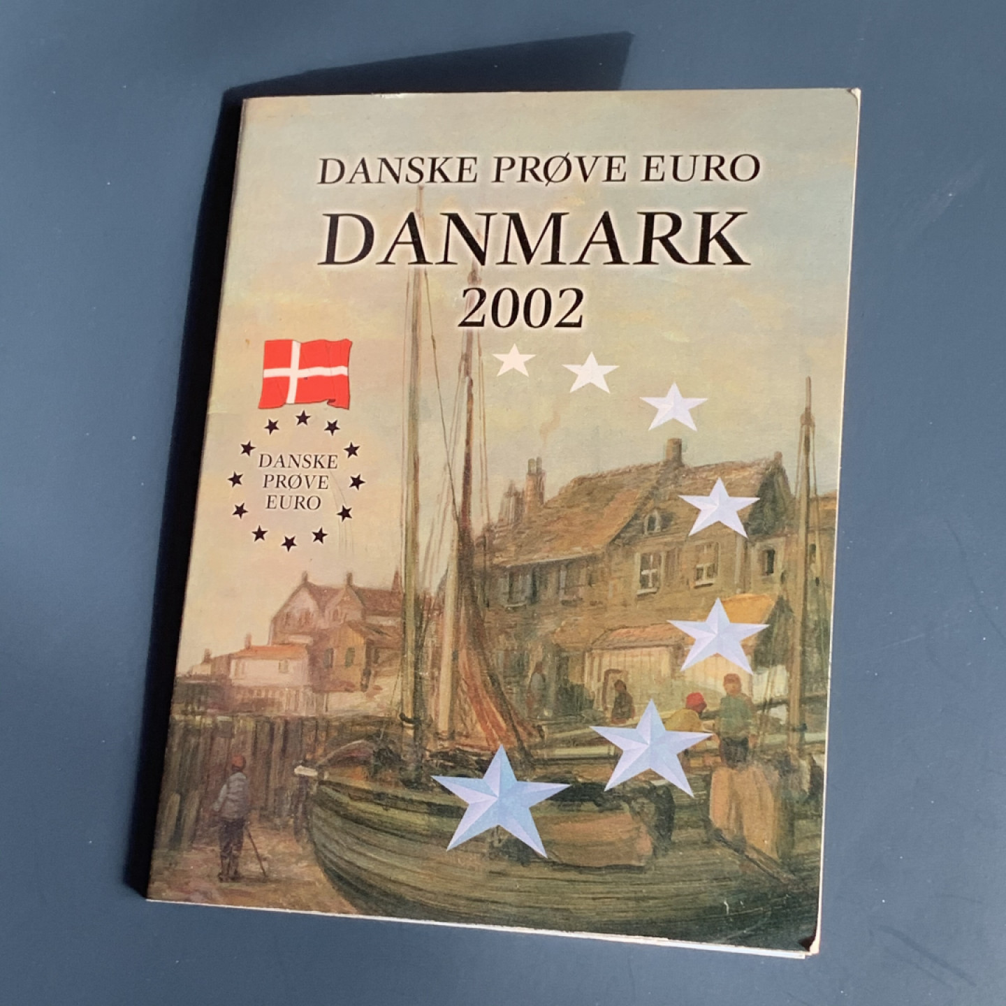 《竞宝斋》钱币微拍-第17场-本周日，周一2场连拍（全场顺丰包邮） 丹麦 2002年 欧元试铸样币 一套8枚 完美状态