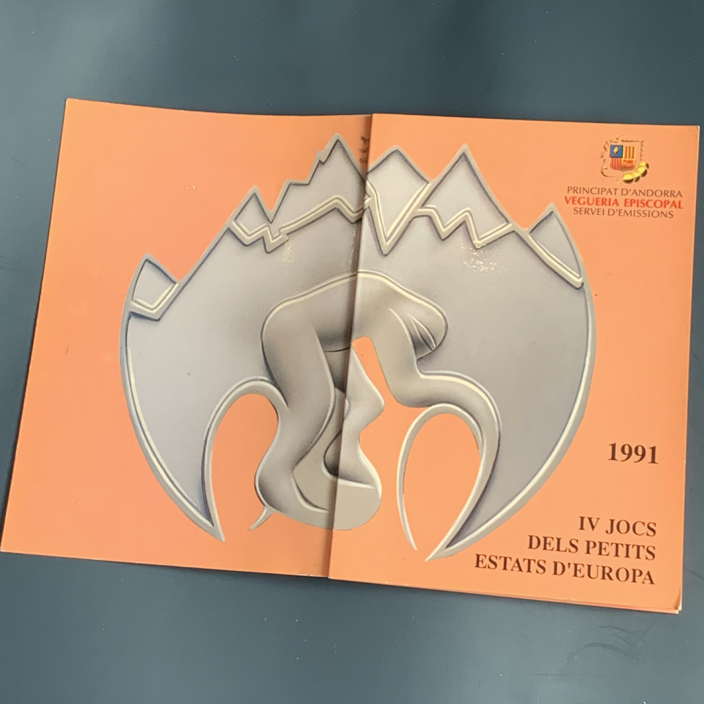 《竞宝斋》钱币微拍-第17场-本周日，周一2场连拍（全场顺丰包邮） 安道尔 1991年 自行车赛 20第纳尔 大银币 原装