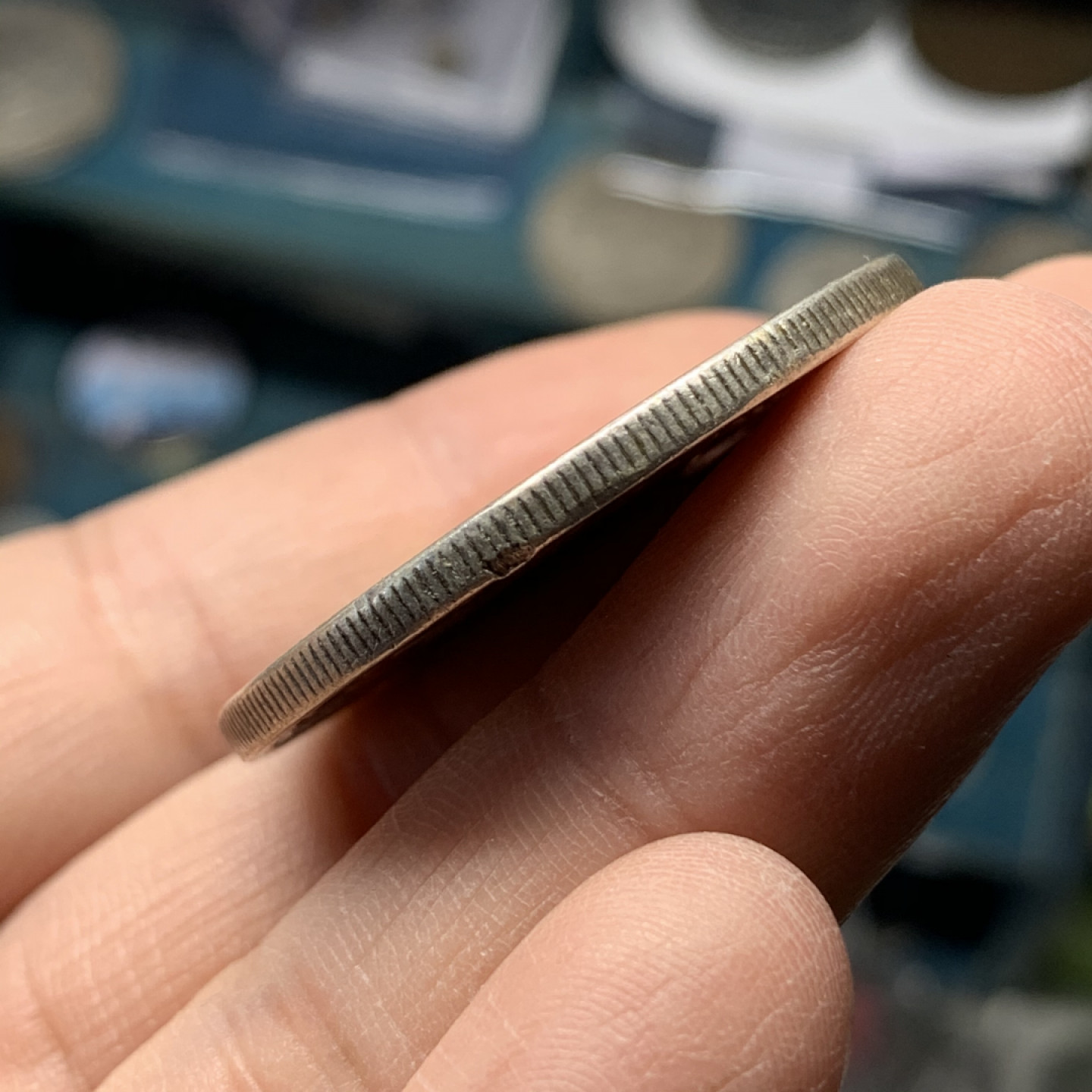 《竞宝斋》钱币微拍-第17场-本周日，周一2场连拍（全场顺丰包邮） 古巴 1915年（特年） 大五星 1比索 银币 少见年份 非常难得