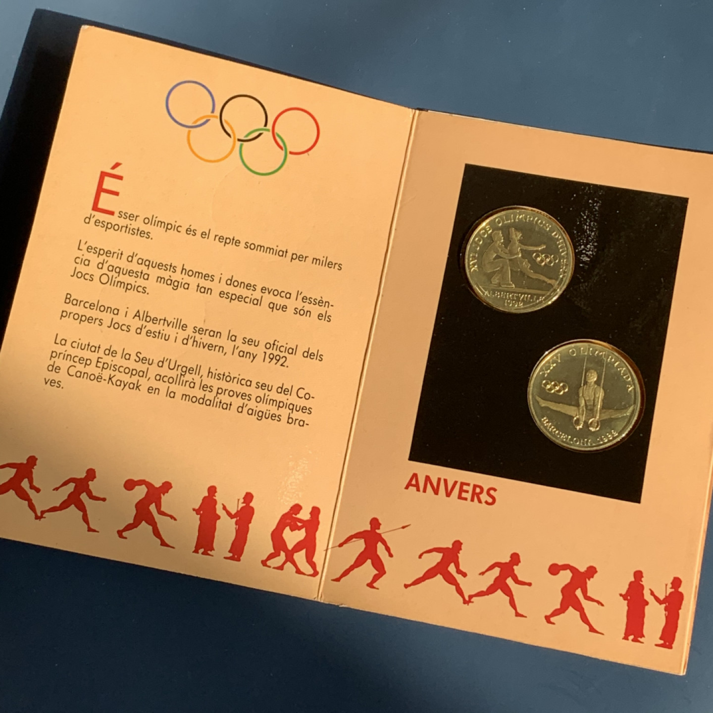 《竞宝斋》钱币微拍-第17场-本周日，周一2场连拍（全场顺丰包邮） 安道尔 1988年 纪念巴塞罗那92奥运 20第纳尔 大银币 原装两枚