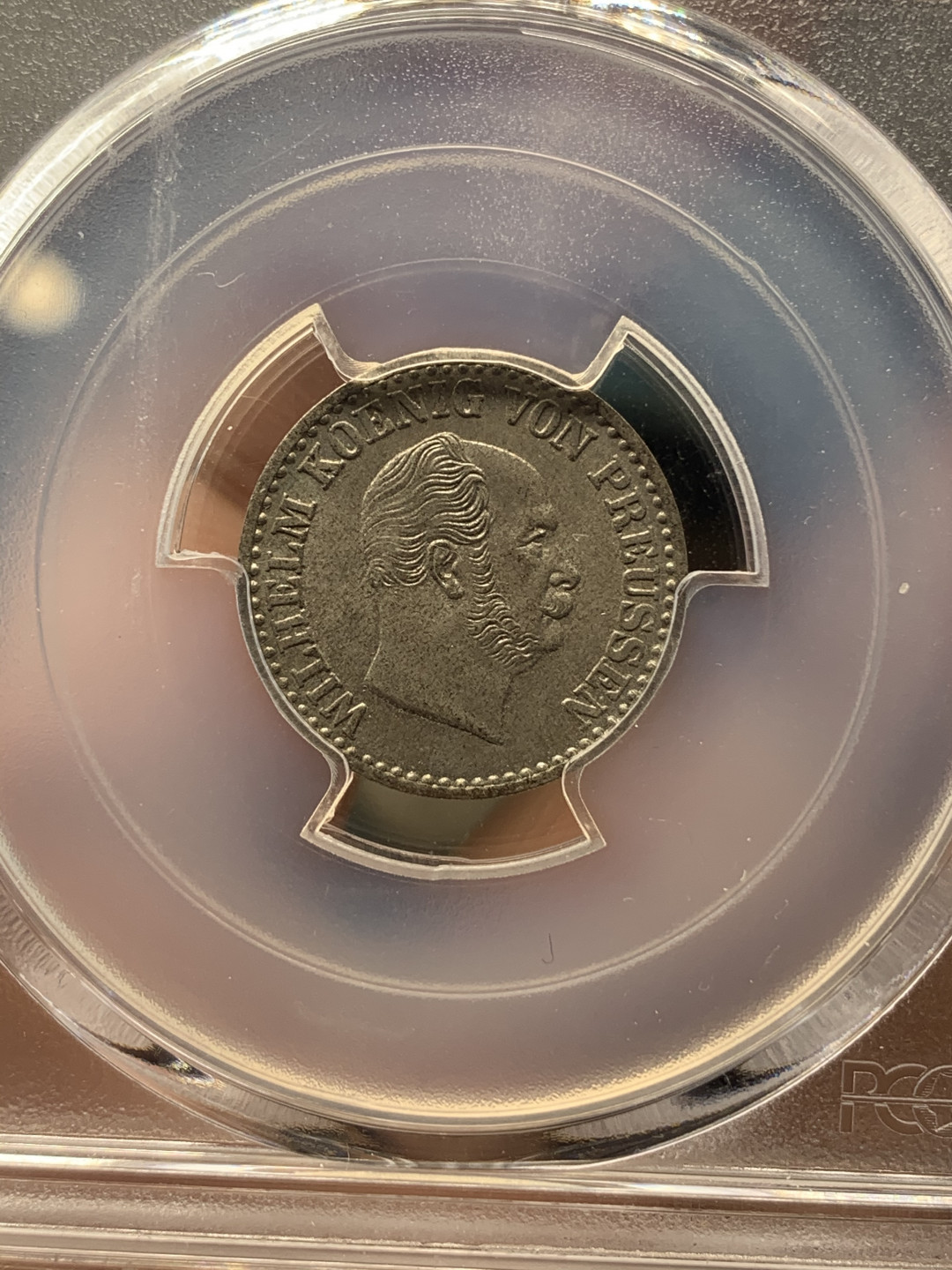 《竞宝斋》钱币微拍-第18场-本周日，周一2场连拍（全场顺丰包邮） PCGS MS65 一对 德国普鲁士1871年1/2格罗申银币+1873年1格罗申银币