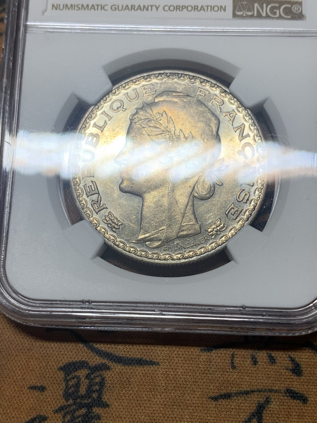 《竞宝斋》钱币微拍-第18场-本周日，周一2场连拍（全场顺丰包邮） NGC-UNC   法属印支1931年 最后的1皮阿斯大银币 底板PL感觉