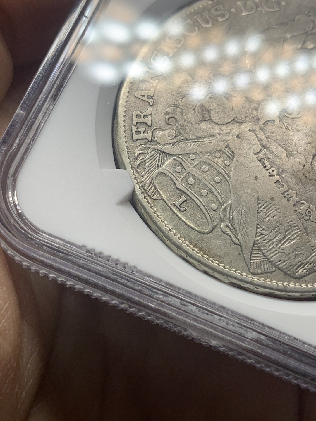 《竞宝斋》钱币微拍-第18场-本周日，周一2场连拍（全场顺丰包邮） NGC-VF20 神圣罗马帝国 1759 纽伦堡弗朗茨一世（大奶妈老公）不死鸟1泰勒 少见品种 有分难得