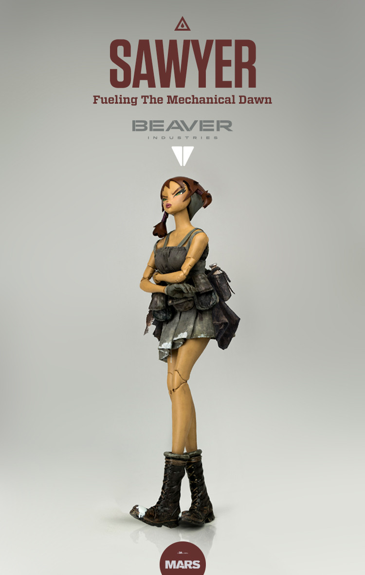 零元拍：绝版尖货1/6 3A BEAVER INDUSTRIES – SAWYER合金装备奶牛妹