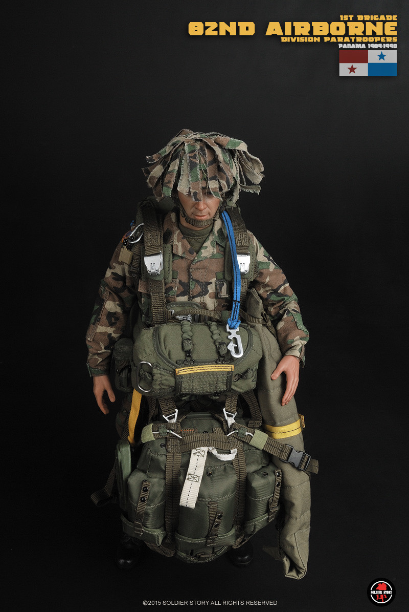 零元拍：SoldierStory：1/6 美军第82空降师 1989-1990入侵巴拿马 “正义事业行动” （SS089）全新未拆。