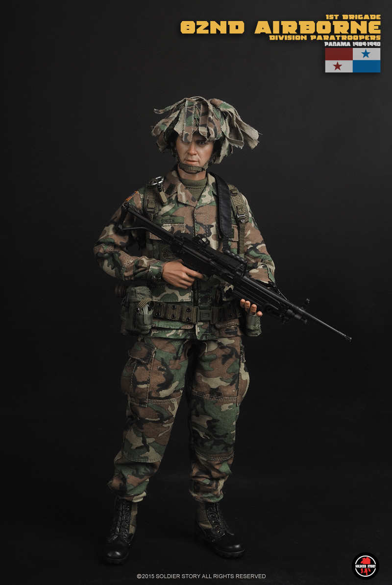 零元拍：SoldierStory：1/6 美军第82空降师 1989-1990入侵巴拿马 “正义事业行动” （SS089）全新未拆。