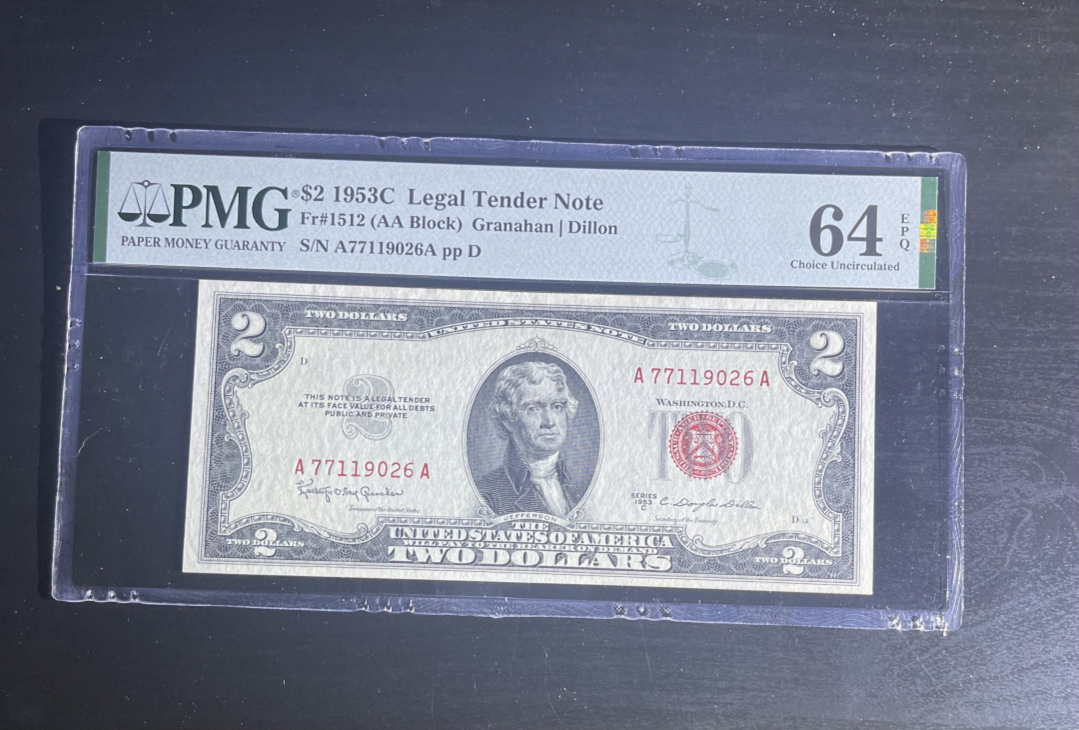 【丑猫1207】今晚8点整，自动快拍！ 【1953年】红库AA冠2美元epq