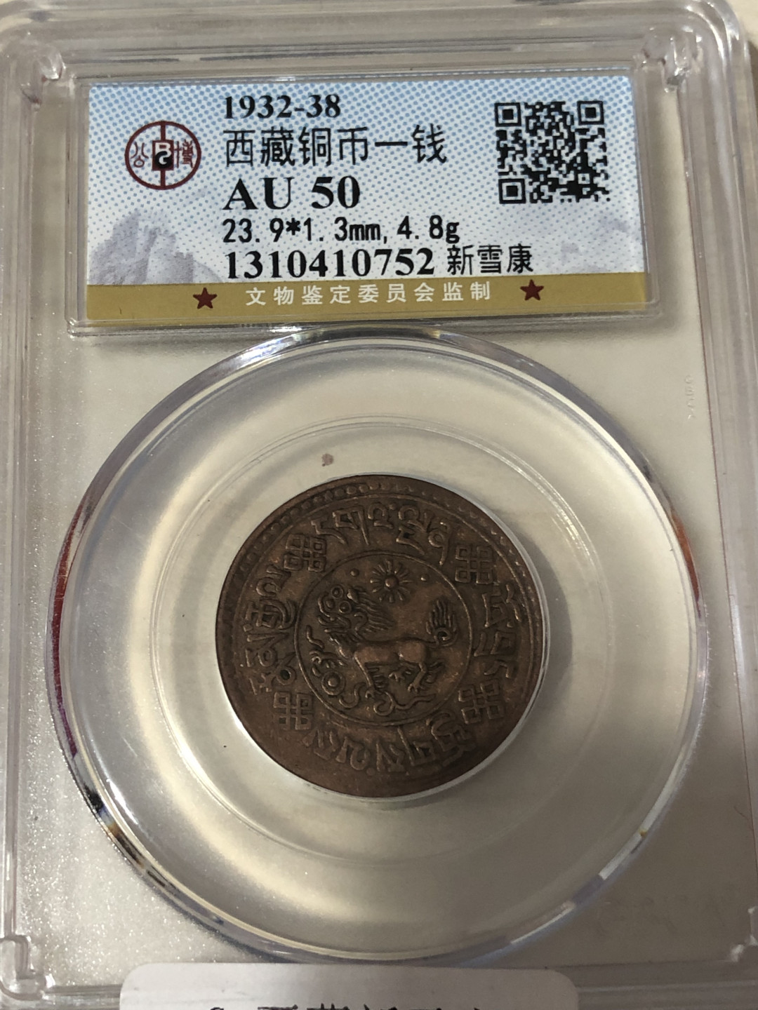 小骏钱币 西藏铜钱，新雪康