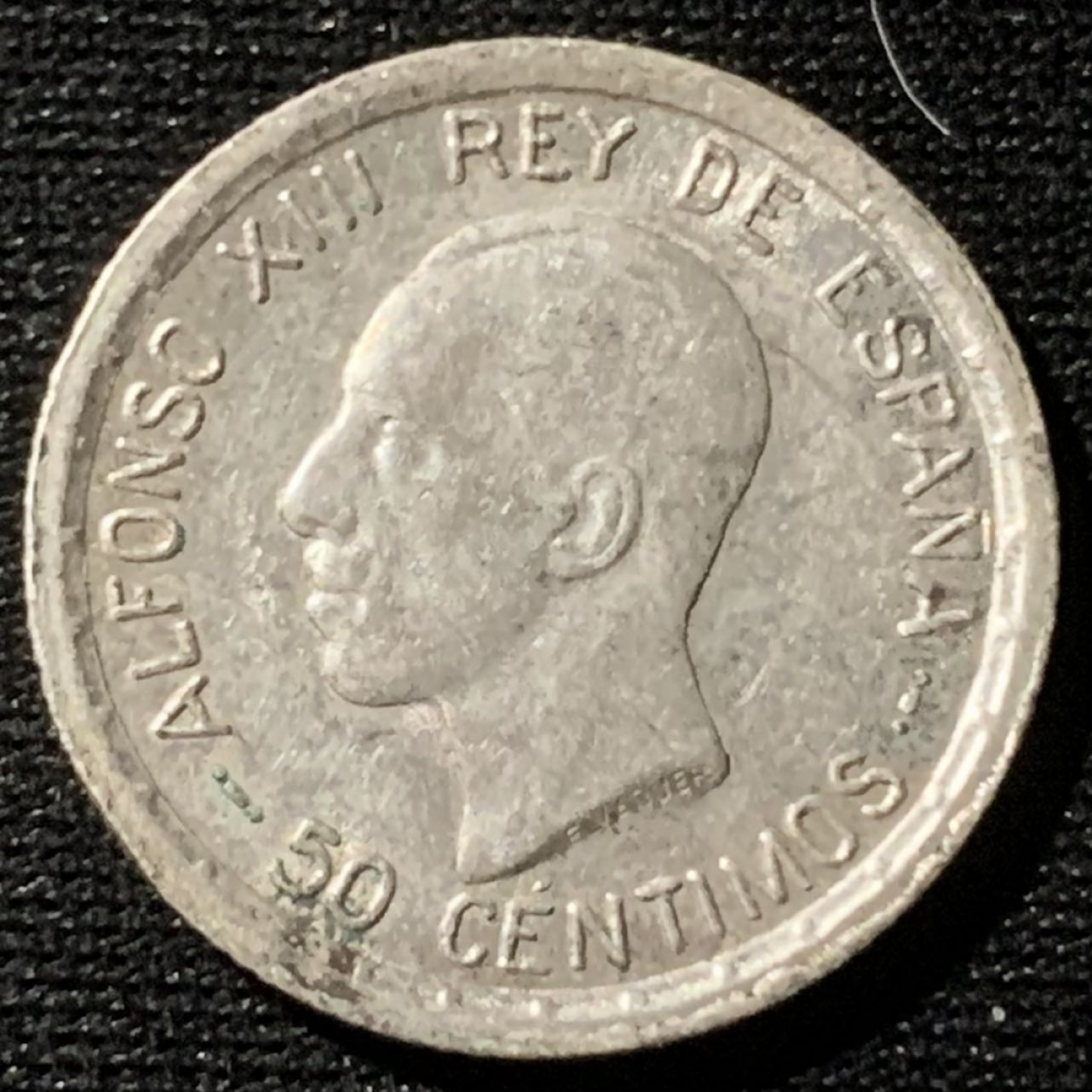 紫瑗钱币——第162期拍卖 西班牙 1926年 阿方索十三世 50分 2.5克 0.835银 UNC