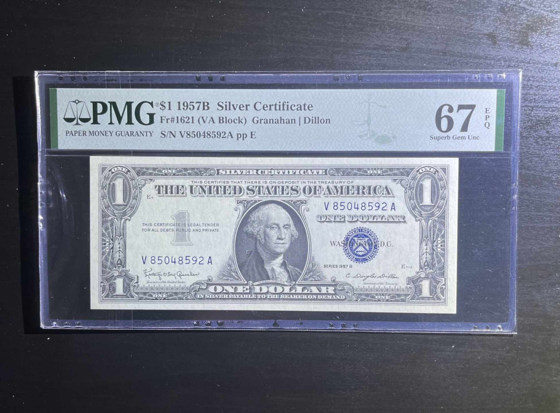 【丑猫1207】今晚8点整，自动快拍！ 1957年蓝库1美元