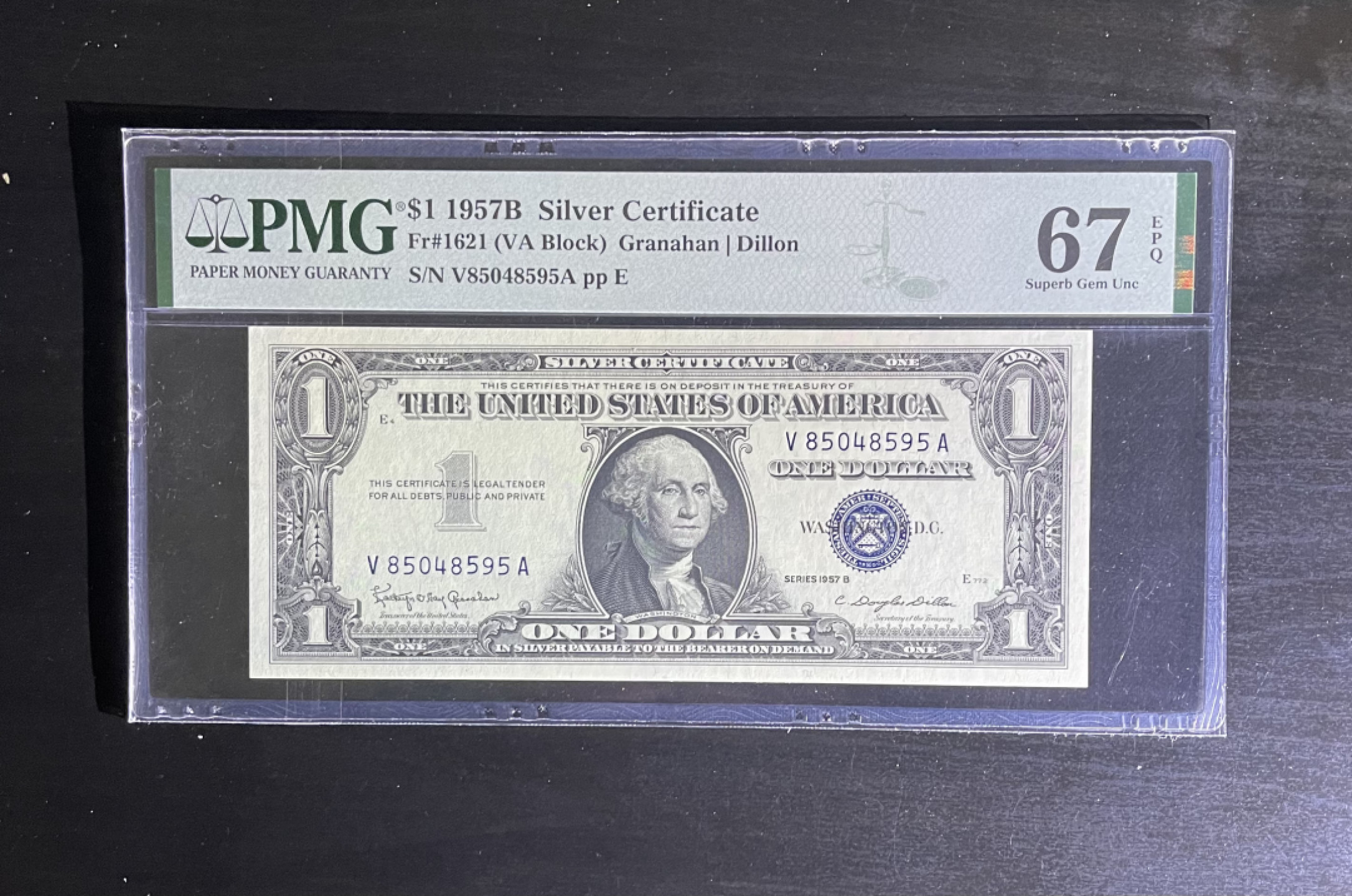 【丑猫1207】今晚8点整，自动快拍！ 1957年蓝库1美元