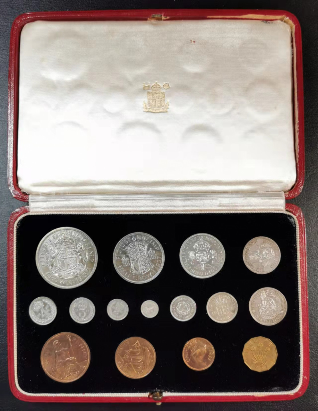 凡希社世界钱币微拍第一百八十期 1937英国乔六SP全套原盒品相极好！