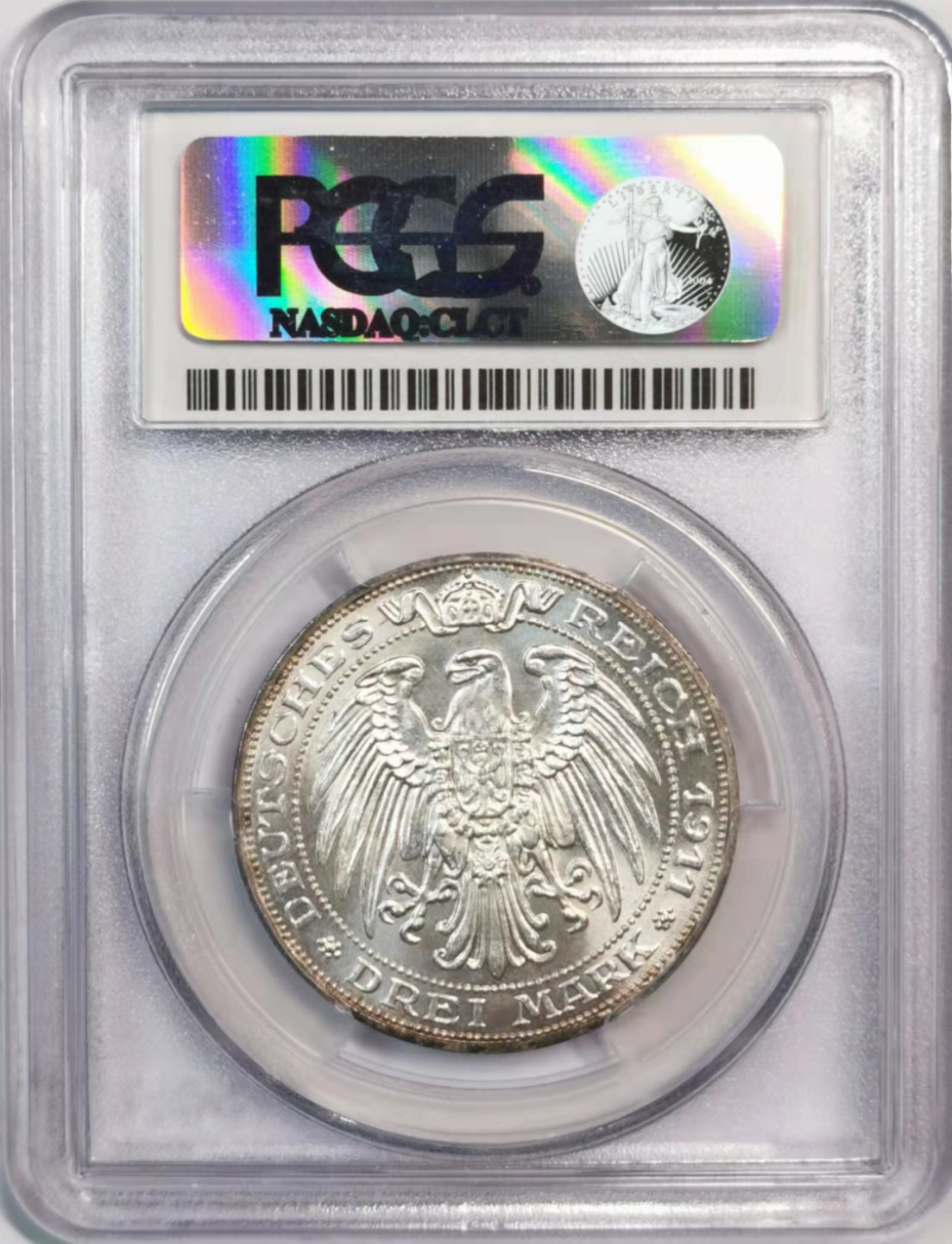 凡希社世界钱币微拍第一百八十期 1911普鲁士布雷斯劳大学纪念3马克PCGS-MS63
