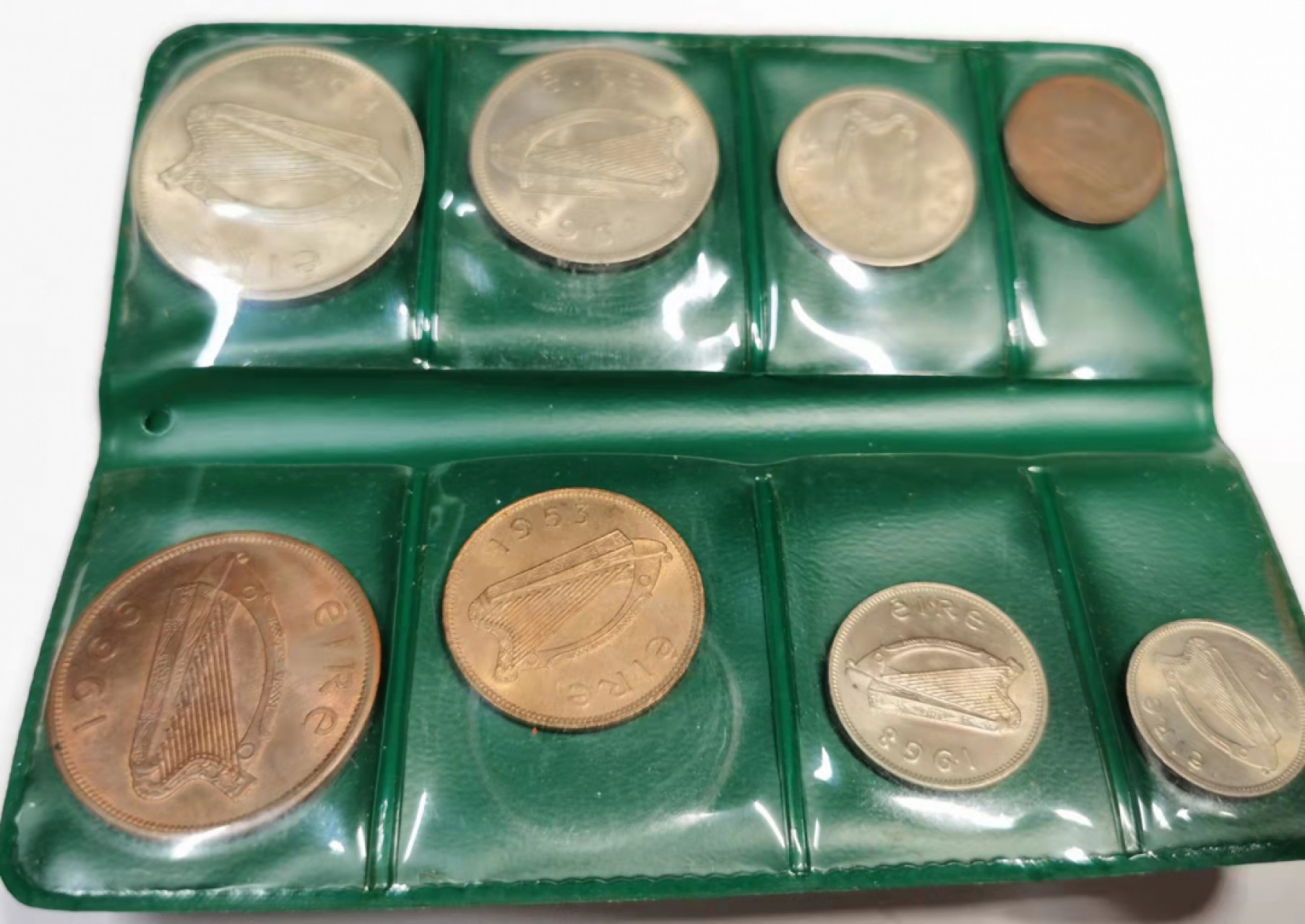 凡希社世界钱币微拍第一百八十期 爱尔兰混版八枚套UNC