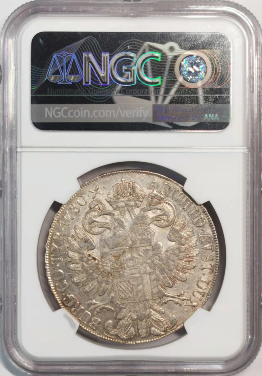 凡希社世界钱币微拍第一百八十期 1780奥地利布尔高特蕾莎泰勒大银NGC-AUD