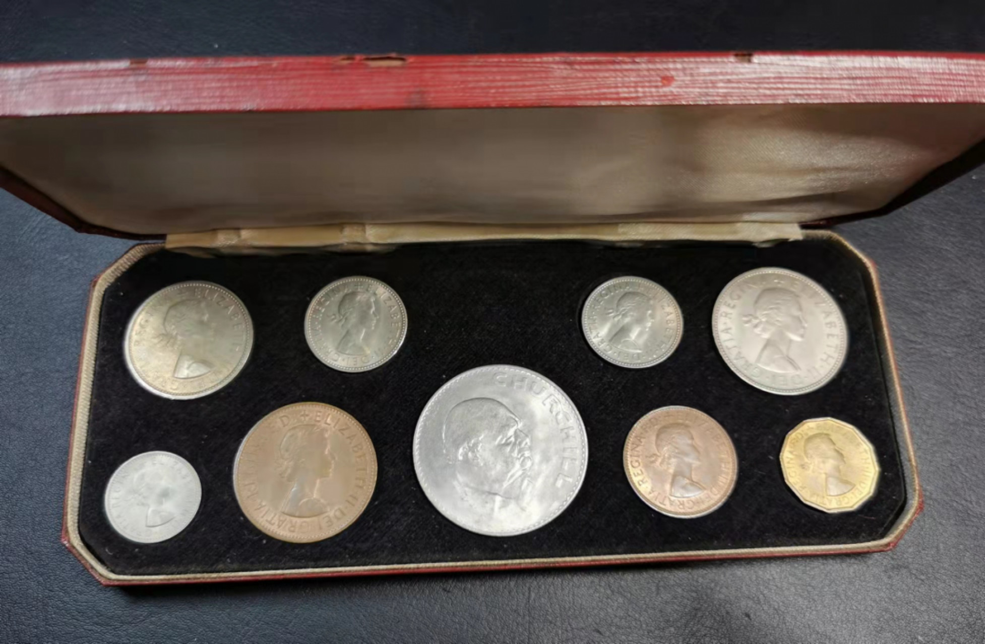 凡希社世界钱币微拍第一百八十期 1965英国MINT SET九枚原盒UNC