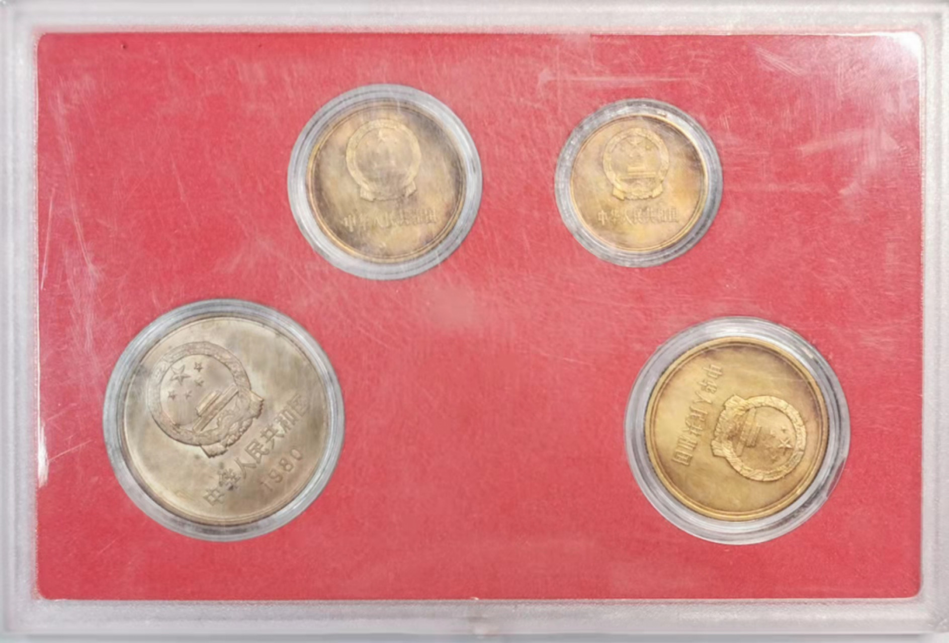 凡希社世界钱币微拍第一百八十期 1980中国长城MS四枚套UNC