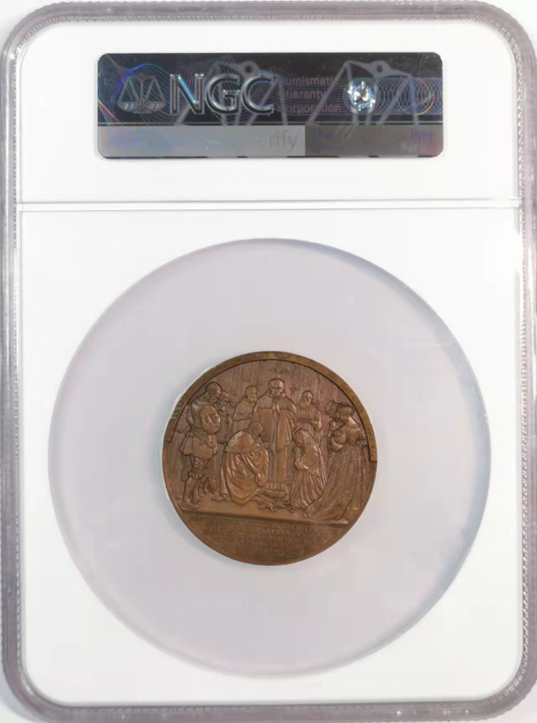 凡希社世界钱币微拍第一百八十期 1839年德国布兰登堡宗教改革纪念铜章NGC-MS63