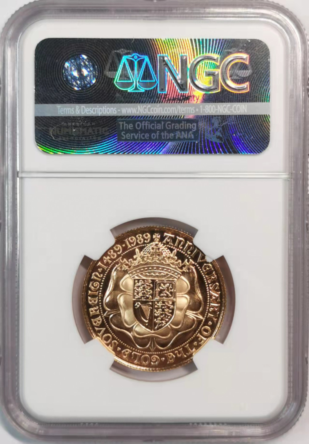 凡希社世界钱币微拍第一百八十期 1989英国伊丽莎白2索维林金币NGC-PF67UC 15.98克 917金