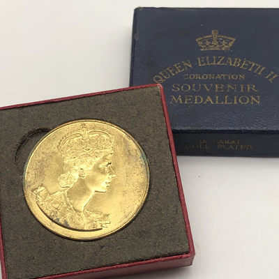 2021年12月5日拍卖 - 3英国伊丽莎白二世加冕纪念币（镀金）