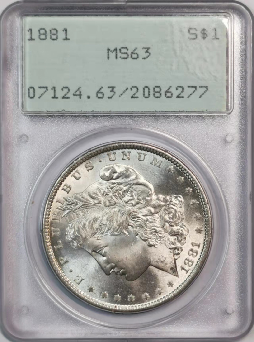 凡希社世界钱币微拍第一百八十期 1881美国摩根壹圆PCGS-MS63