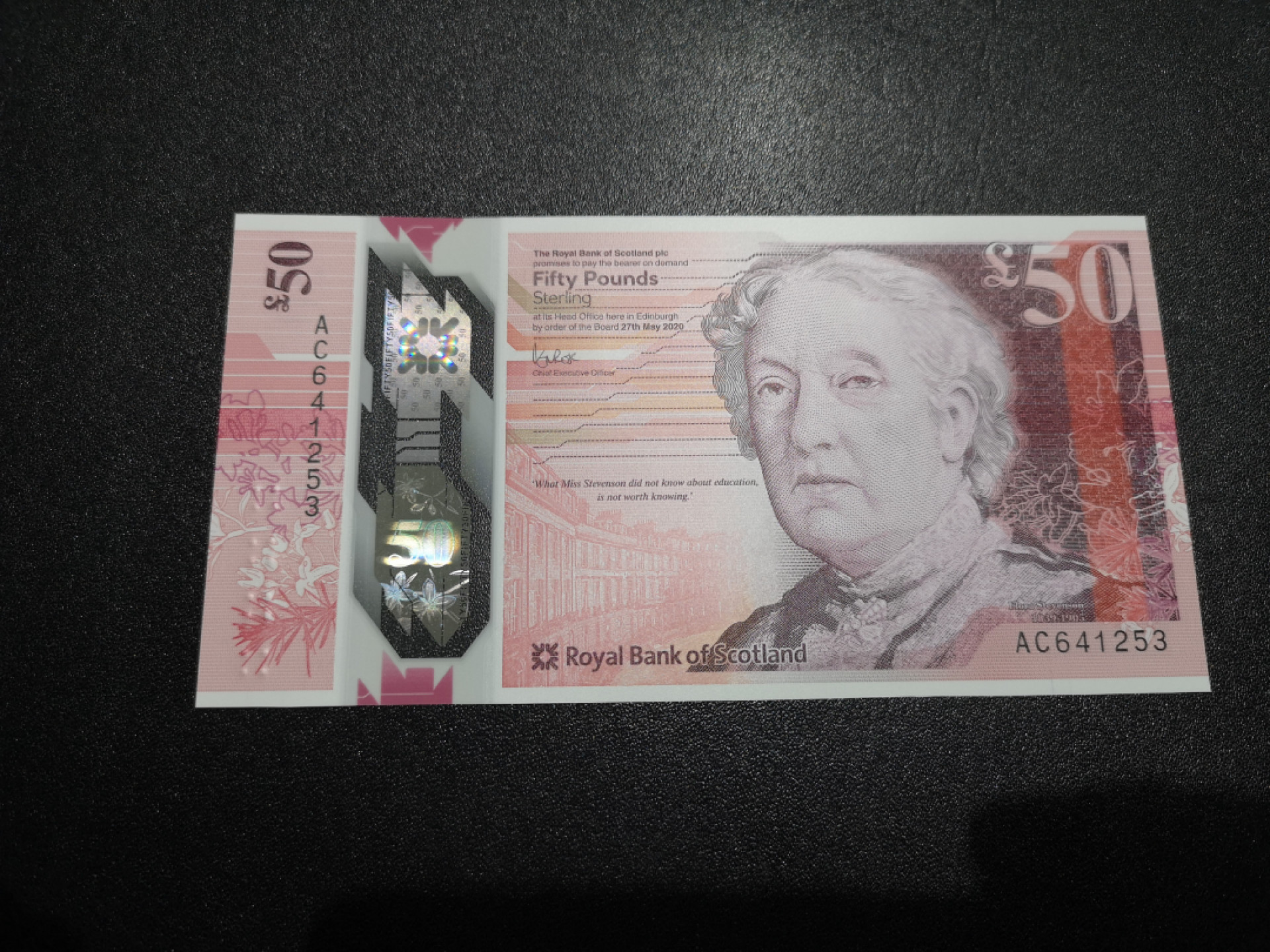 《外钞收藏家》第一百五十二期拍卖（本期98件） 2020年苏格兰皇家银行50镑 乱蛇号 全新UNC
