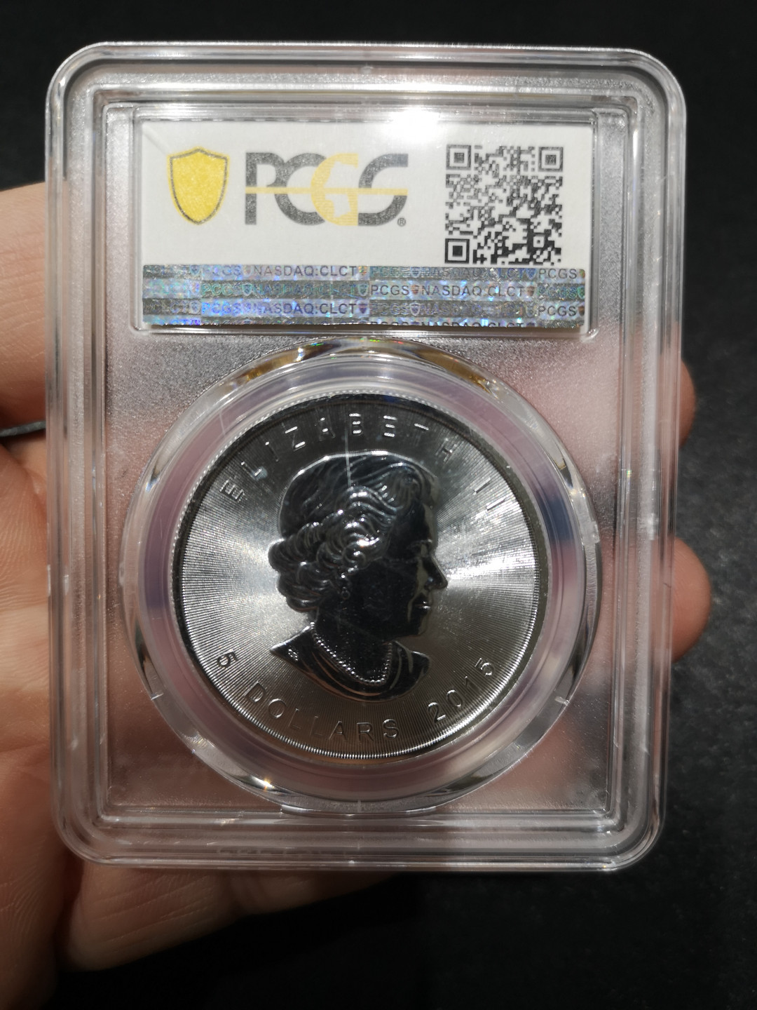 《外钞收藏家》第一百五十二期拍卖（本期98件） 2015年加拿大枫叶银币 PCGS68分