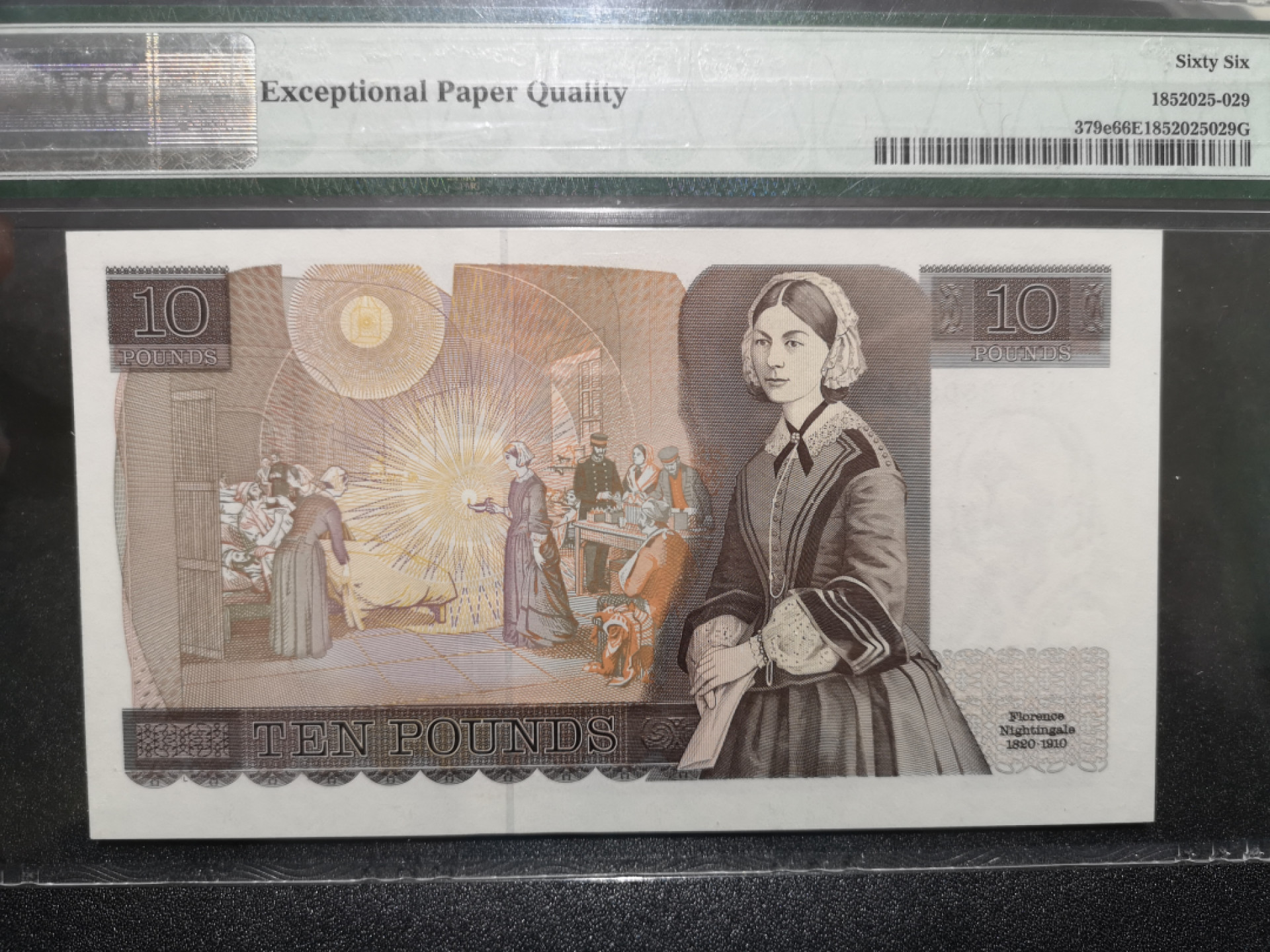 《外钞收藏家》第一百五十二期拍卖（本期98件） 英国D序列10镑 PMG66 BWC版