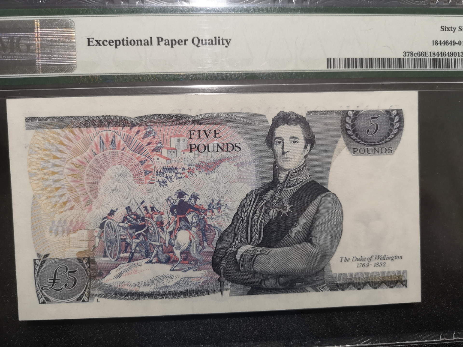 《外钞收藏家》第一百五十二期拍卖（本期98件） 英国D序列5镑 PMG66