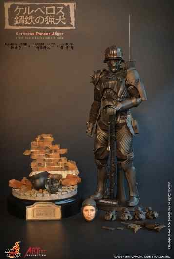 零元拍：HotToys：1/6 AC02 《ケルベロス钢鉄の猟犬》-人狼 34式增强装甲，竹谷隆之又一力作，全新未拆。