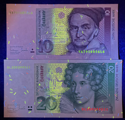 小福收藏团购第56期 德国1989-1993年版 10 20 马克 欧洲精美纸币