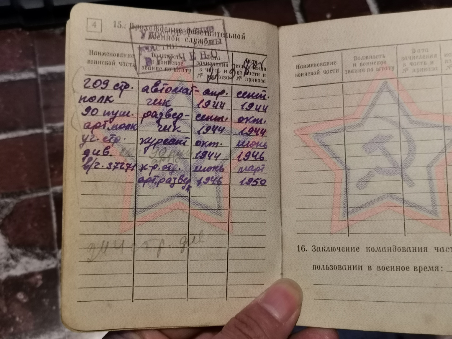 纸品专场拍卖第13期 前苏联士兵证1963年